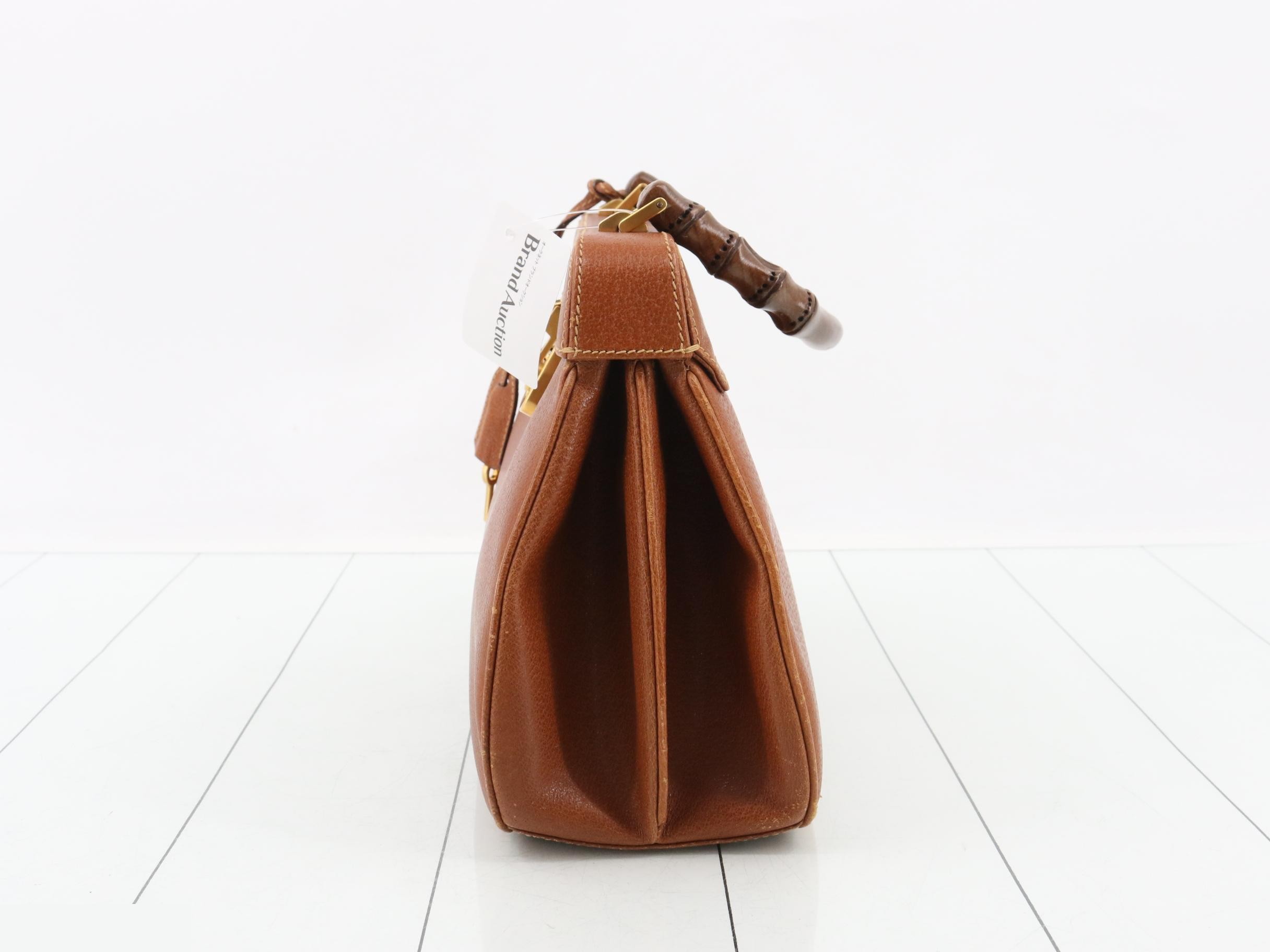 000 406 0190 Bamboo Handbag Leather Brown — view 3