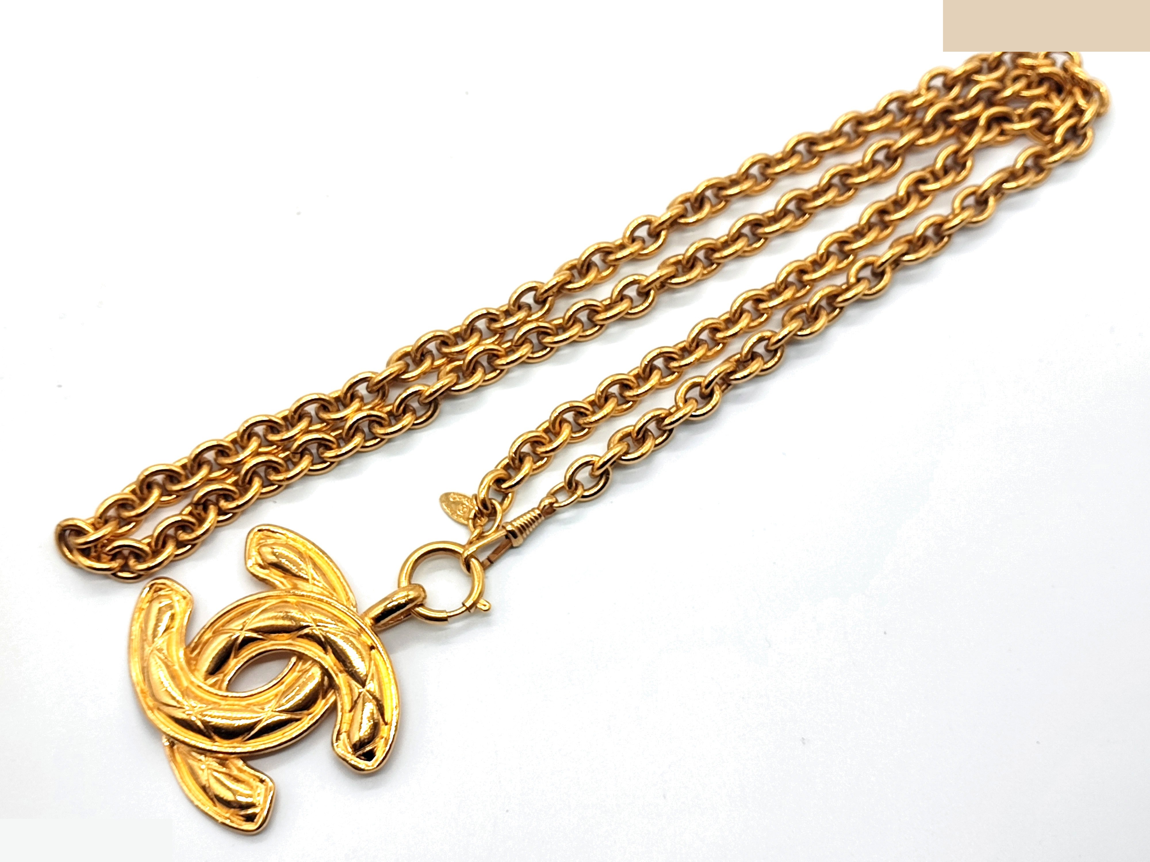 Big Coco Mark Matelassé Necklace, Chain approx. 90cm — view 6