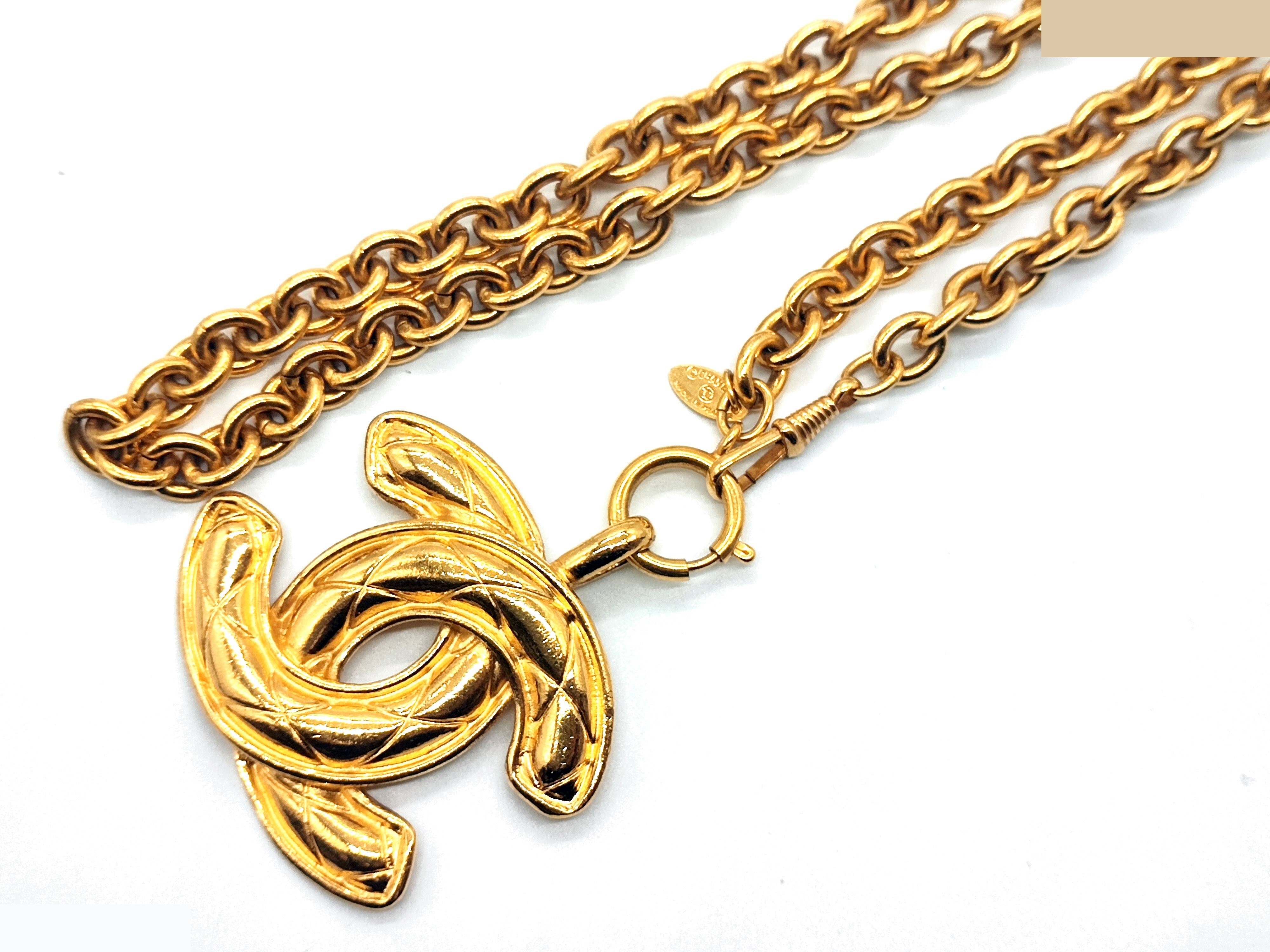 Big Coco Mark Matelassé Necklace, Chain approx. 90cm — view 7