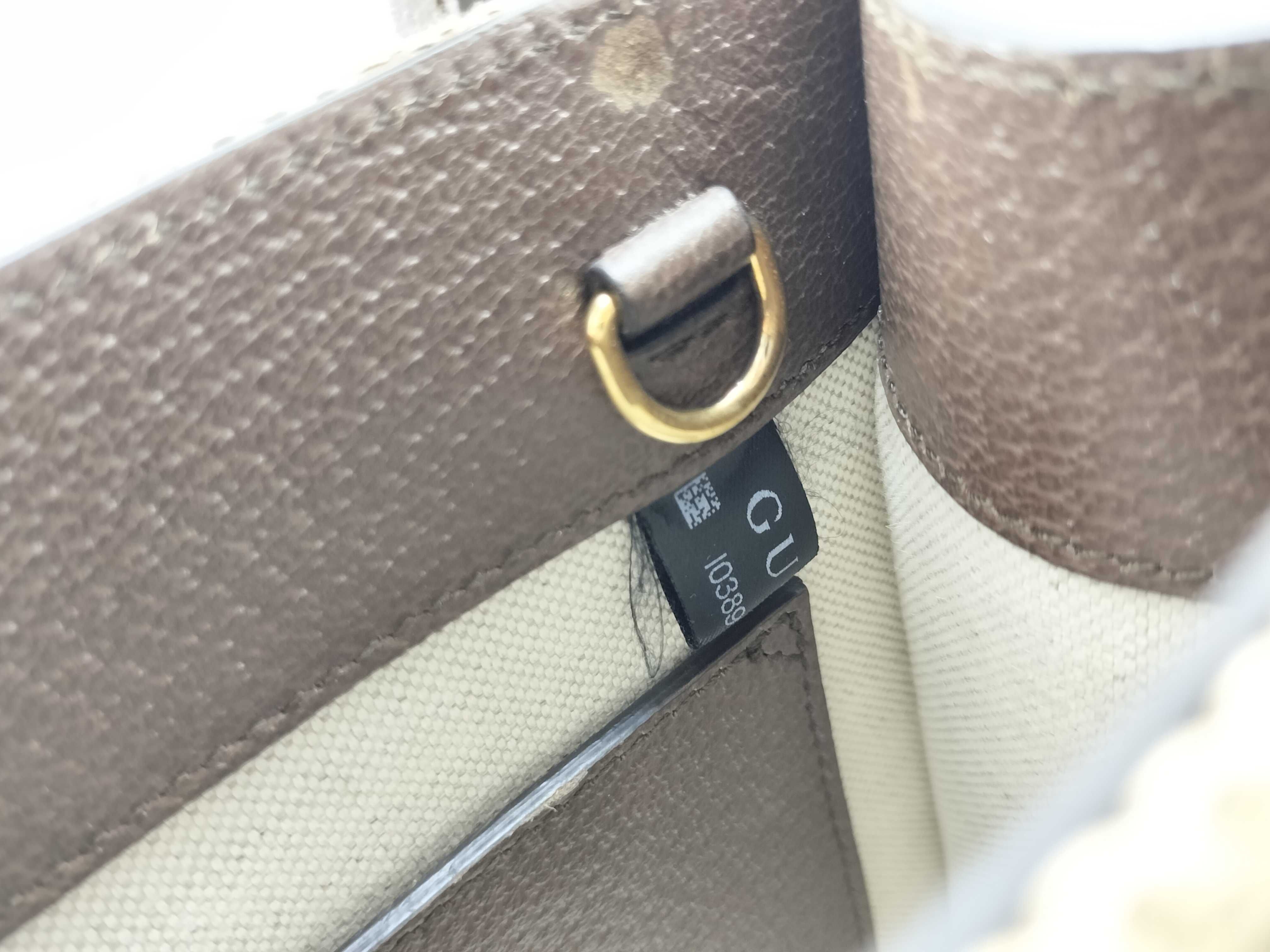 GG Jumbo GG Canvas x Leather 2-Way Handbag Brown 699406 Handbag — view 14