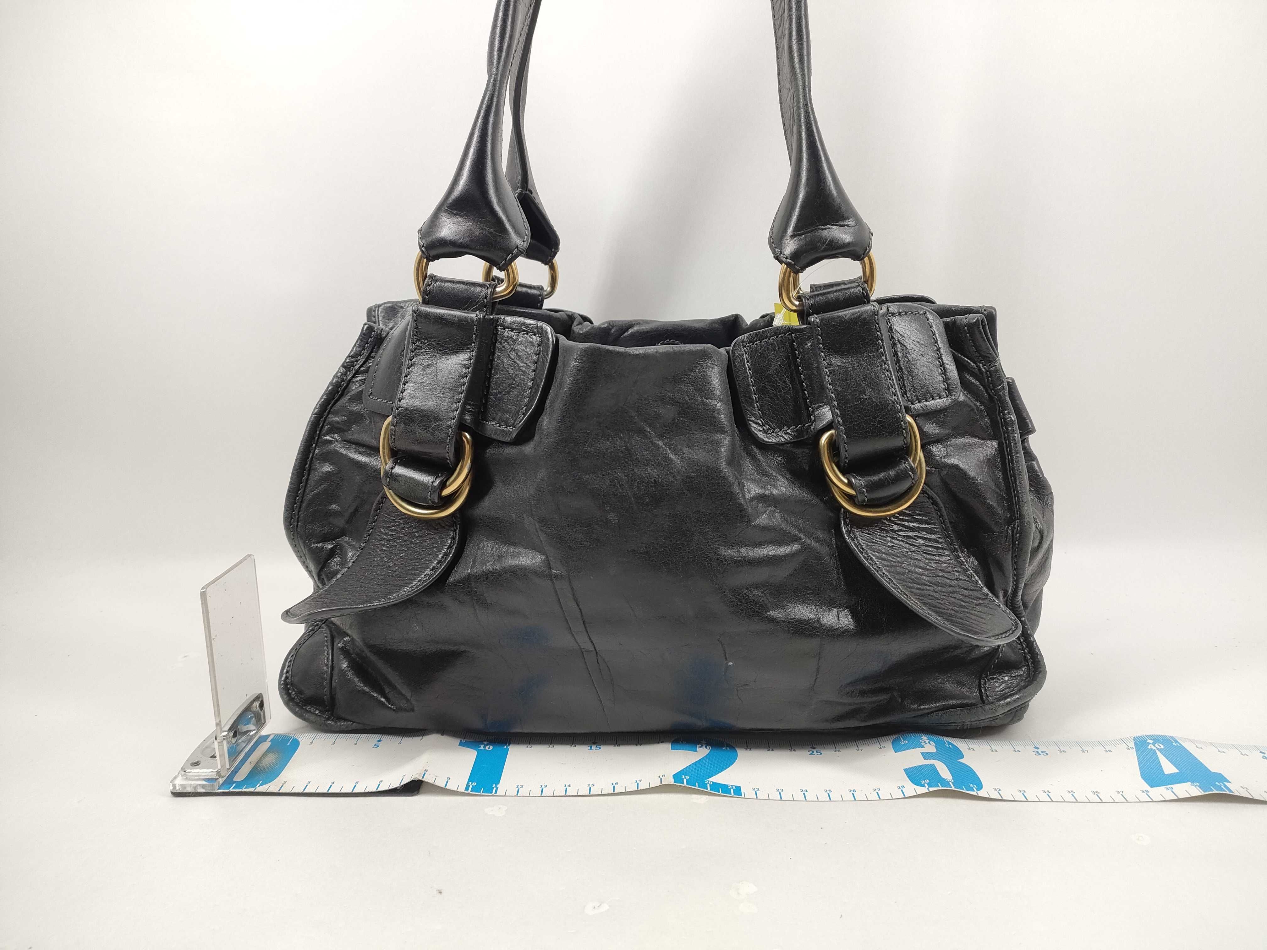 bay leather tote bag — view 2