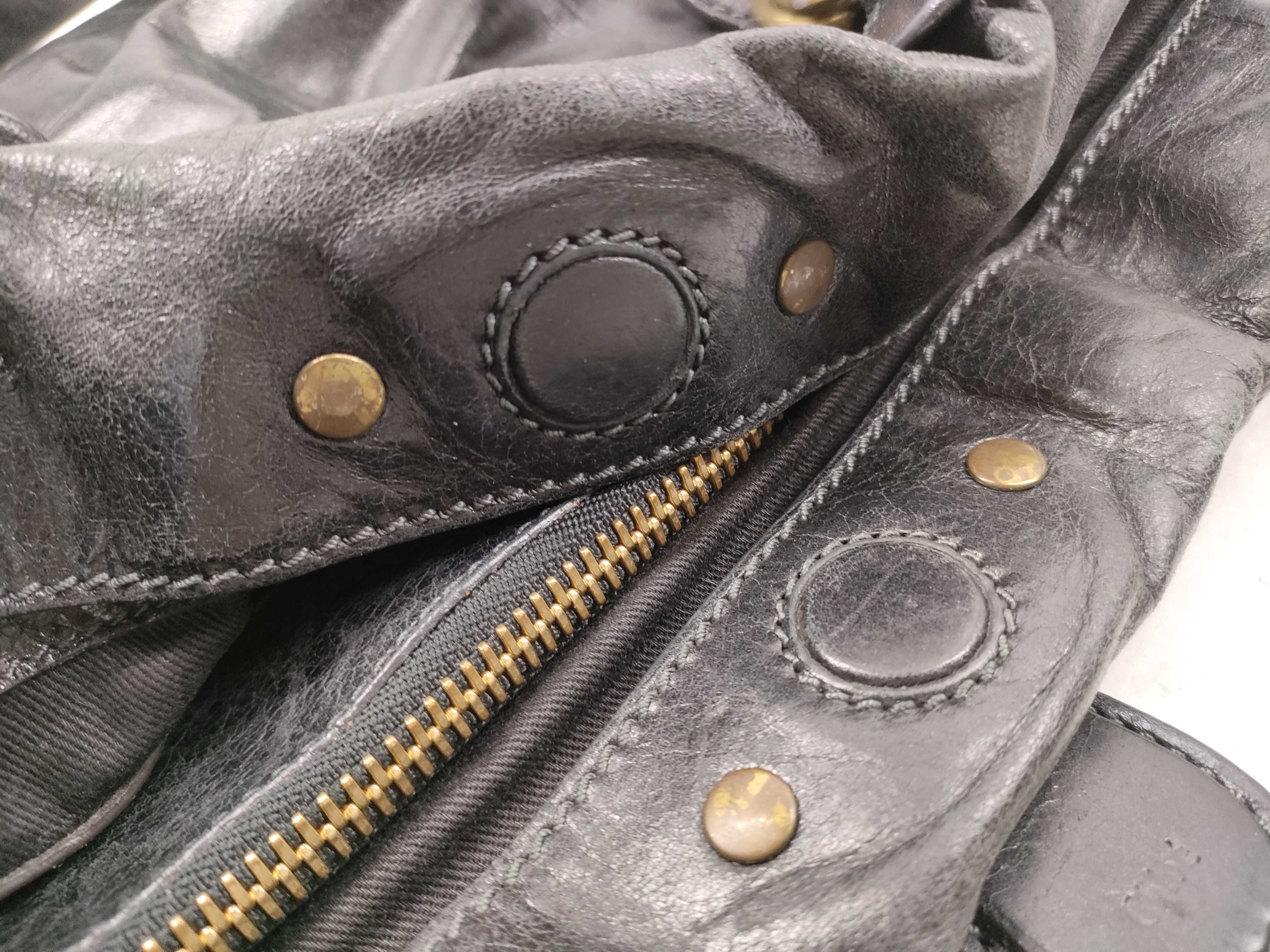 bay leather tote bag — view 12