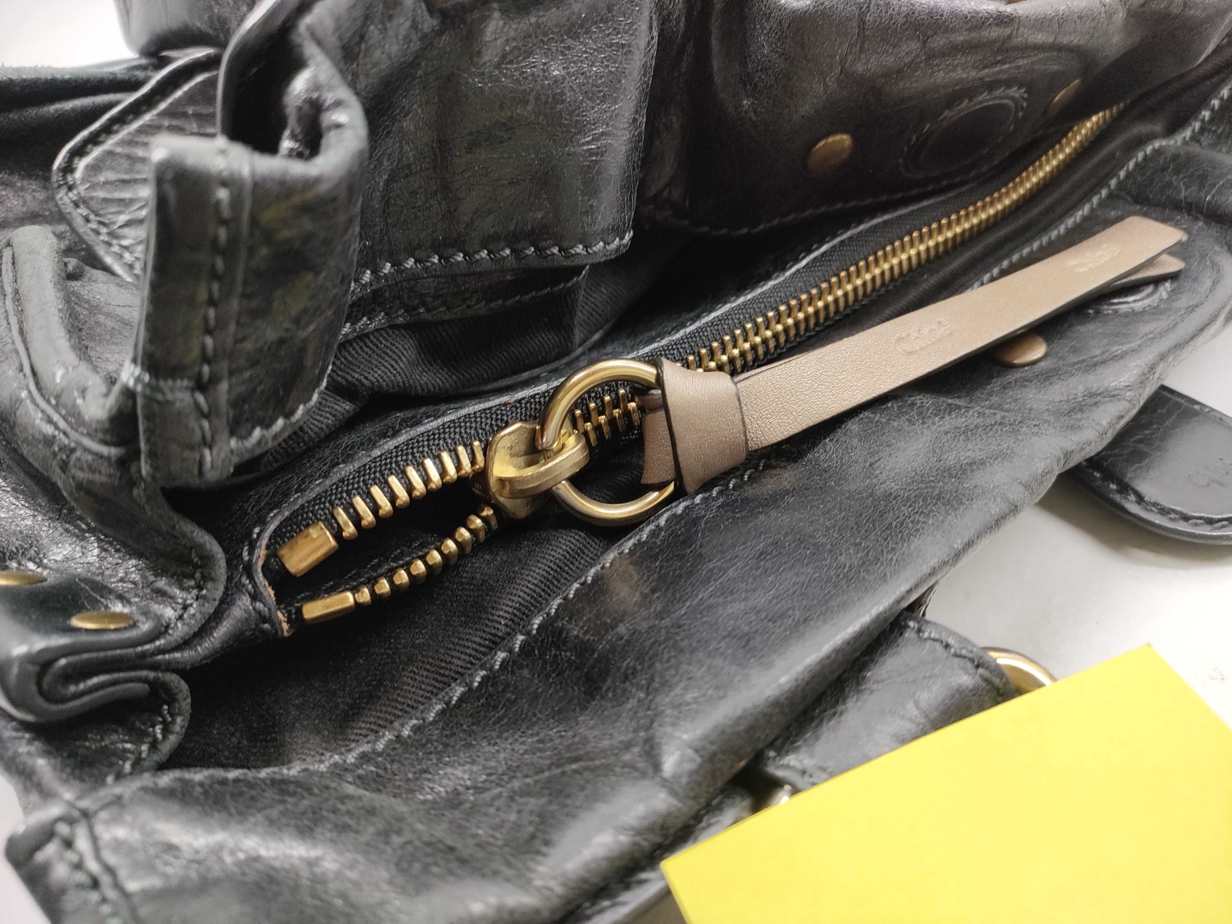 bay leather tote bag — view 13