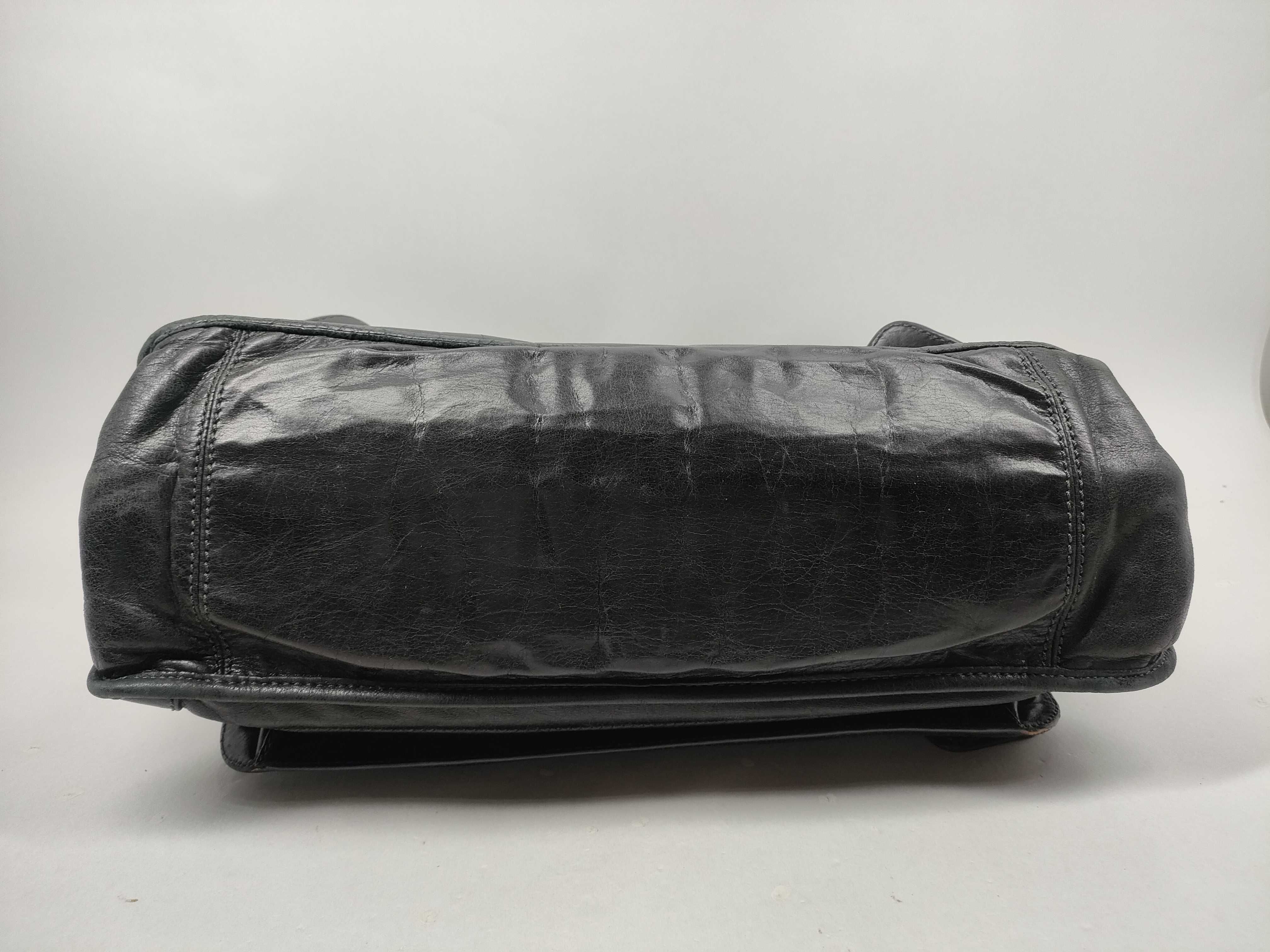 bay leather tote bag — view 7