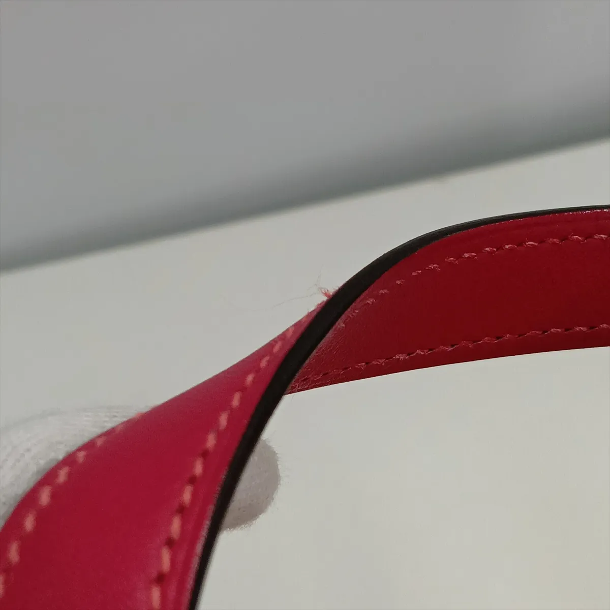 Hermès Ambier 27 PM Toile H x Veau Swift Beige x Framboise Z: 2021 — view 10