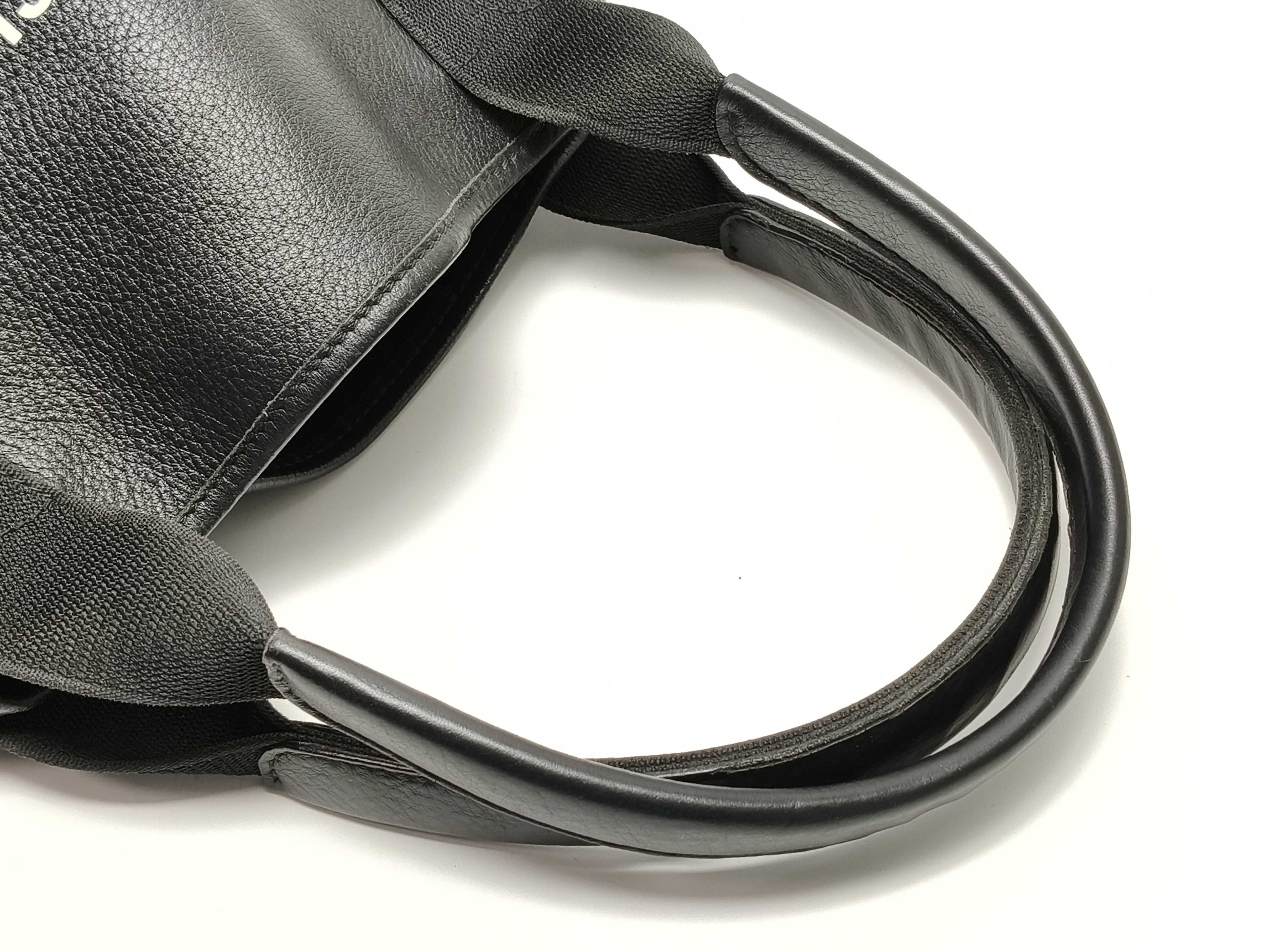 Navy Cabas Leather Handbag Black 339933 Tote Bag — view 3