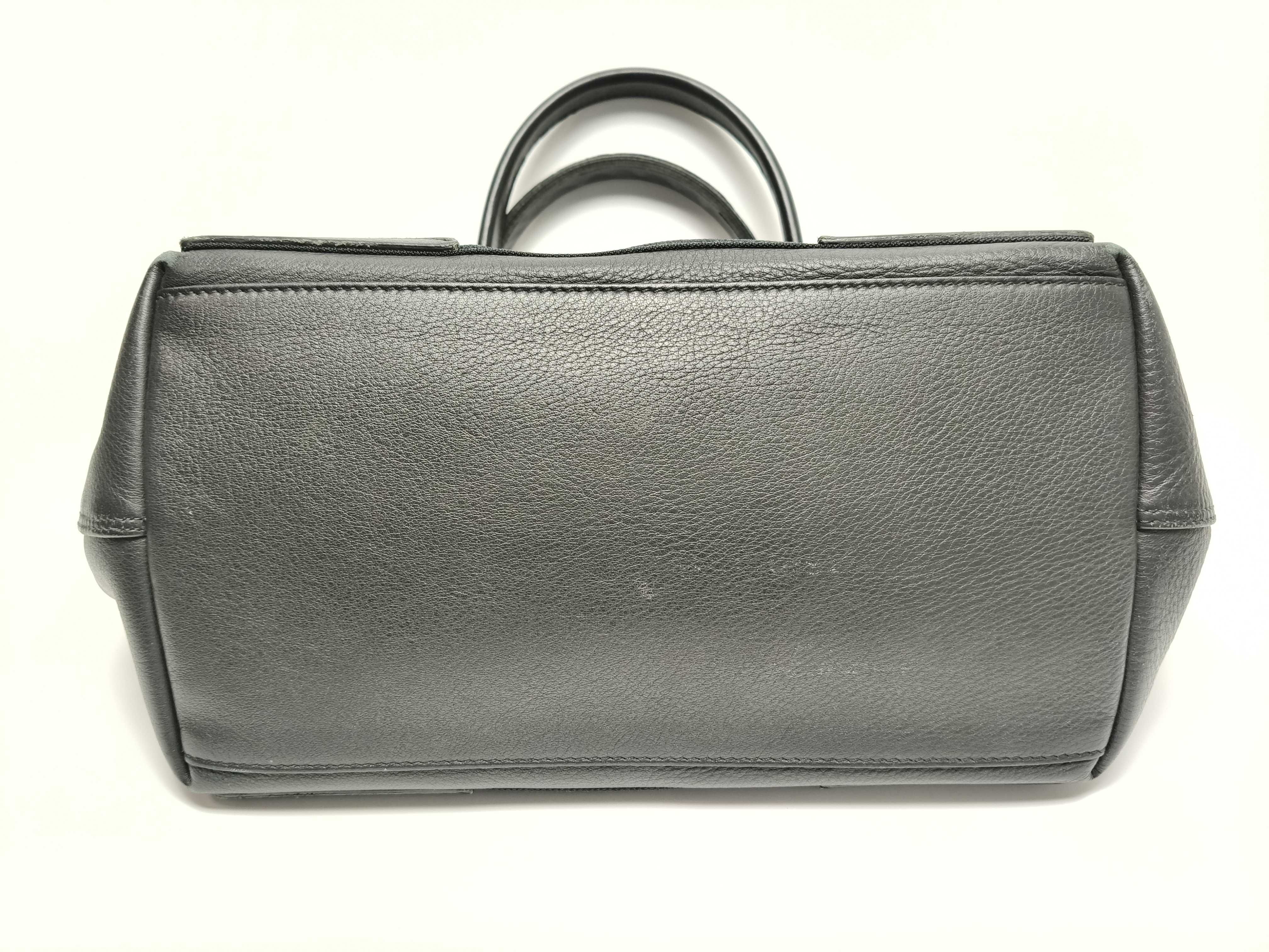 Navy Cabas Leather Handbag Black 339933 Tote Bag — view 7