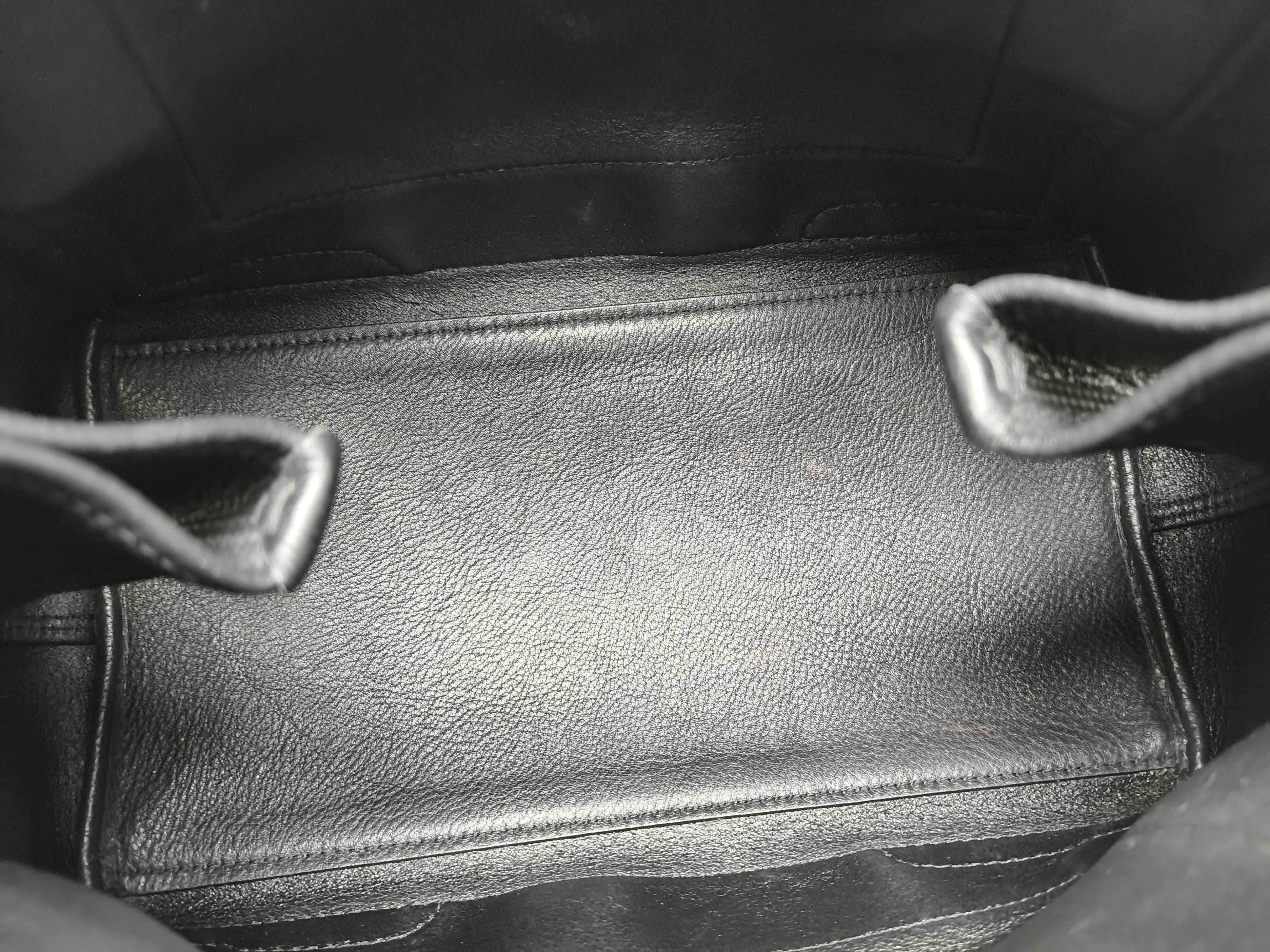 Navy Cabas Leather Handbag Black 339933 Tote Bag — view 9
