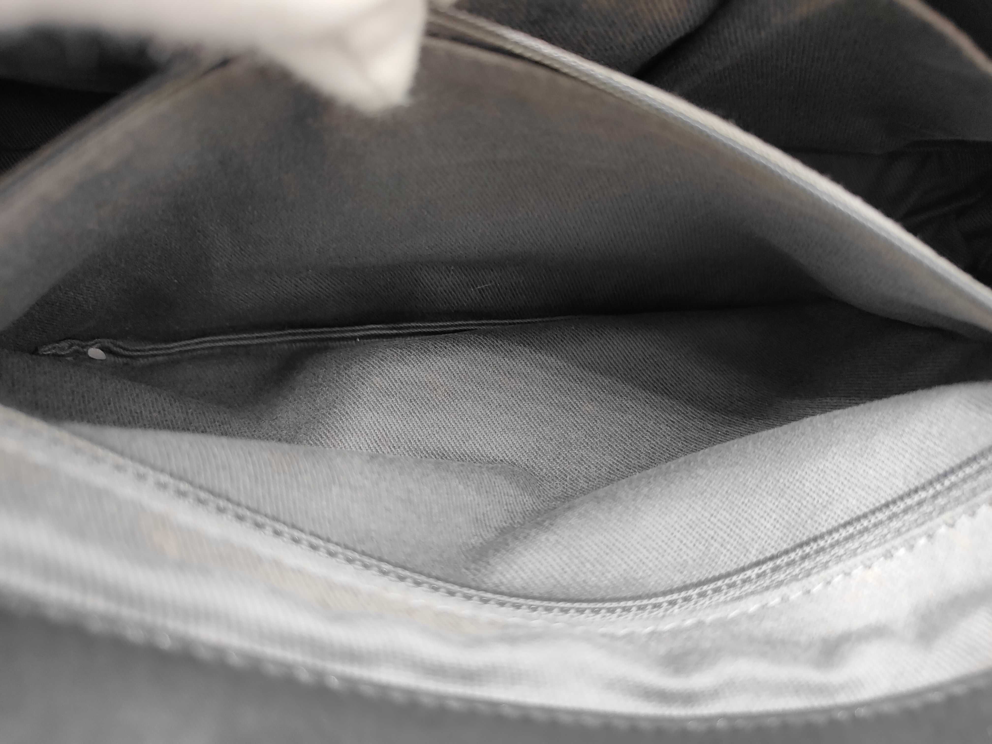 Grey Coated Leather Ruthenium Coated Metal Chain Shoulder Bag (Serial Number 14) — view 13