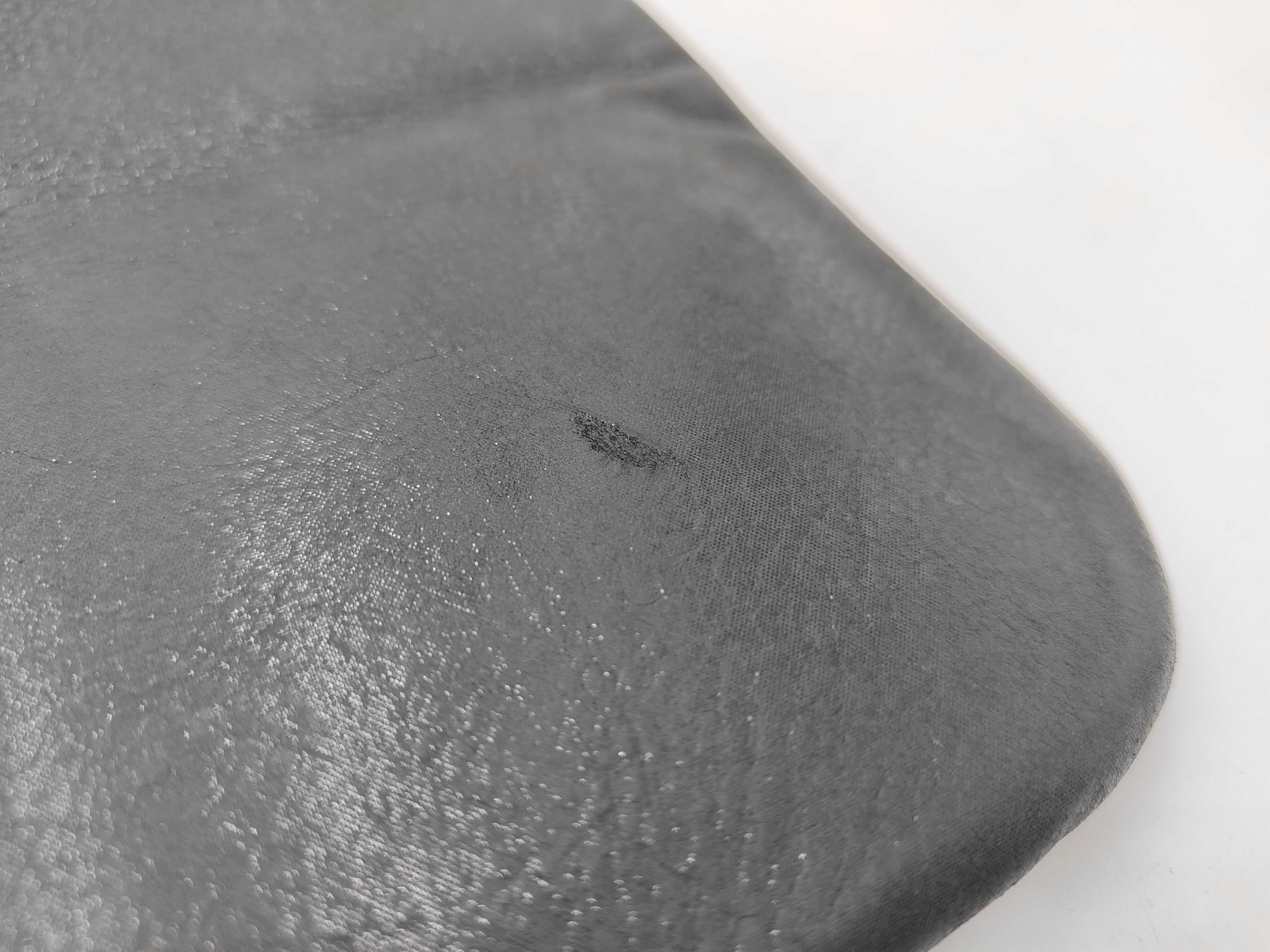 Grey Coated Leather Ruthenium Coated Metal Chain Shoulder Bag (Serial Number 14) — view 9