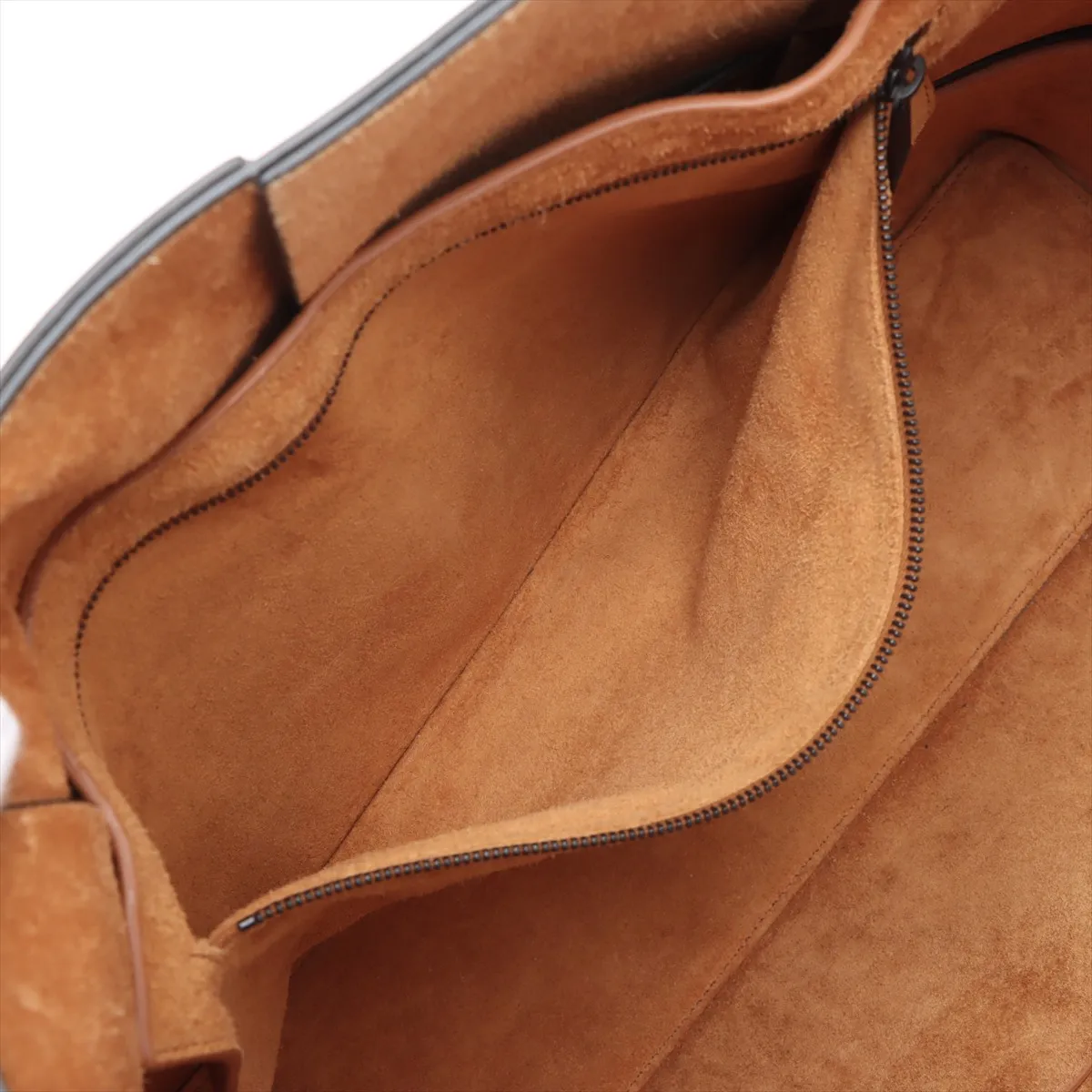 Maxi Intrecciato The Arco Large Leather Tote Bag, Black — view 8