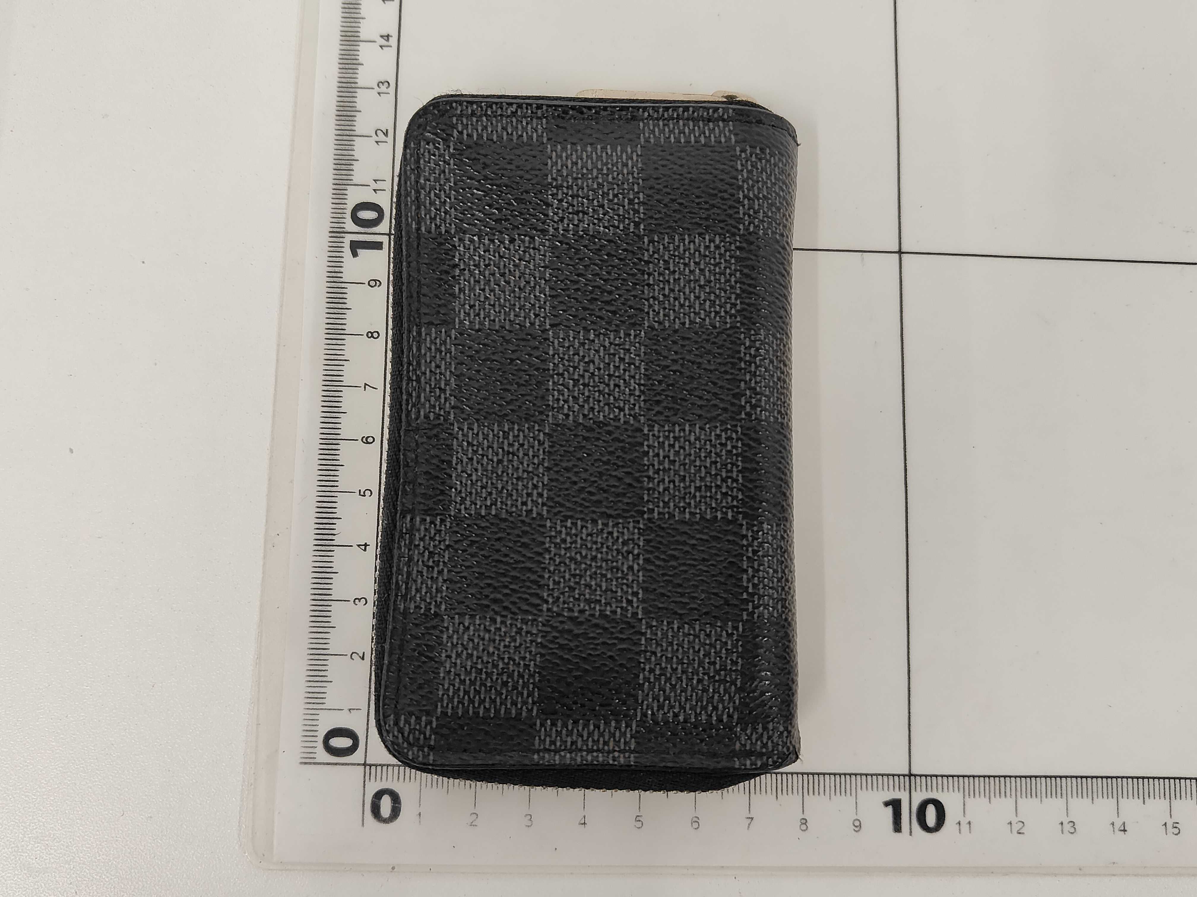 Damier Graphite Round Card Case Wallet — view 2