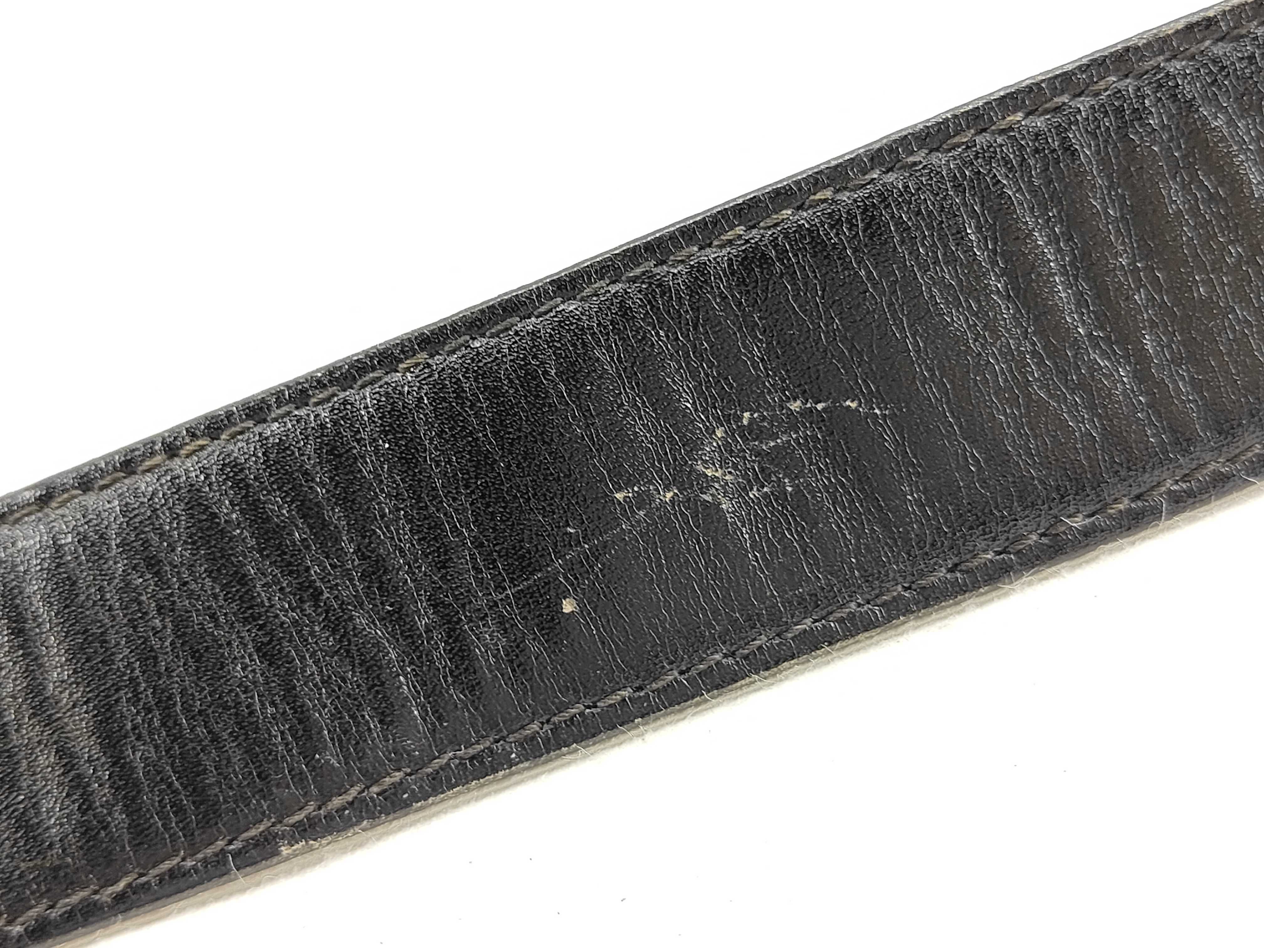 leather belt with carriage hardware, size . — view 7