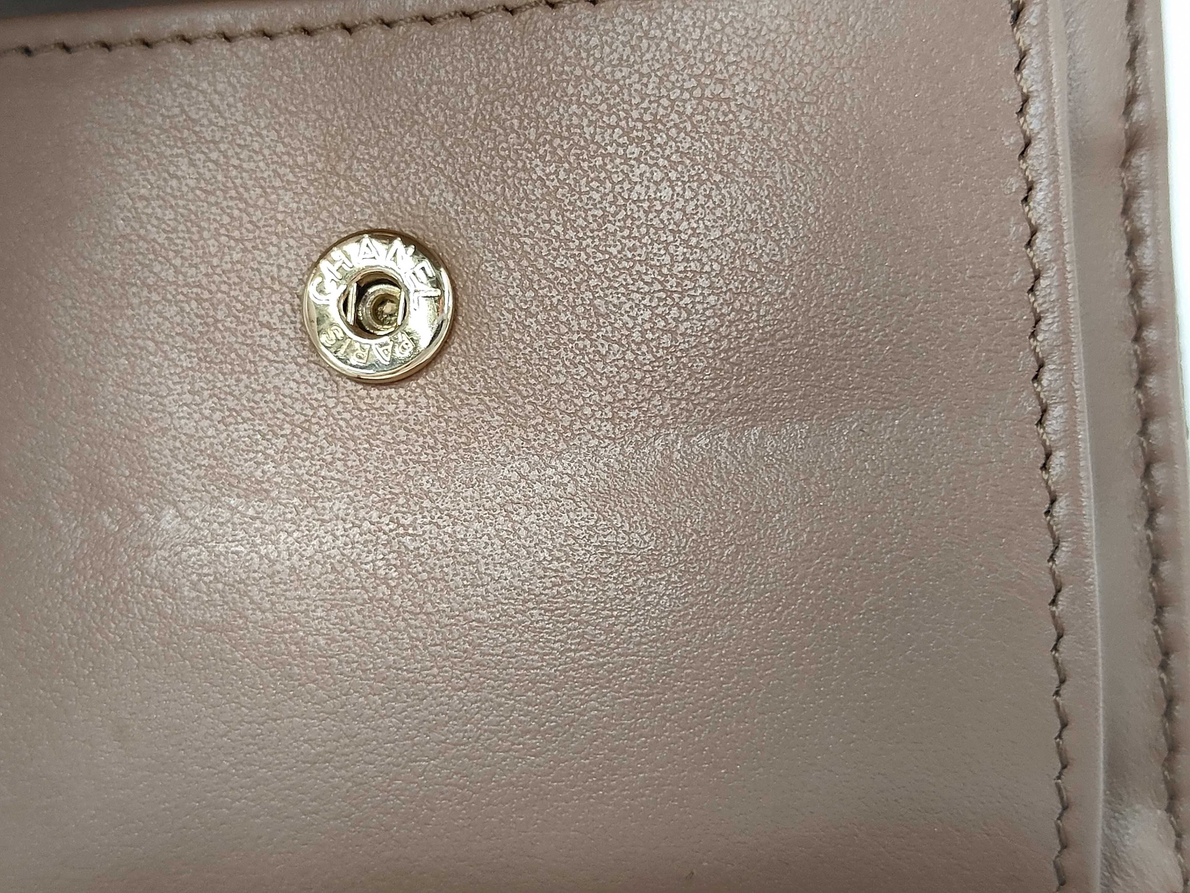 Matelassé Classic Small Flap Wallet, Caviar Brown AP0229. Accessories: Box, dust bag, receipt, wallet. — view 10
