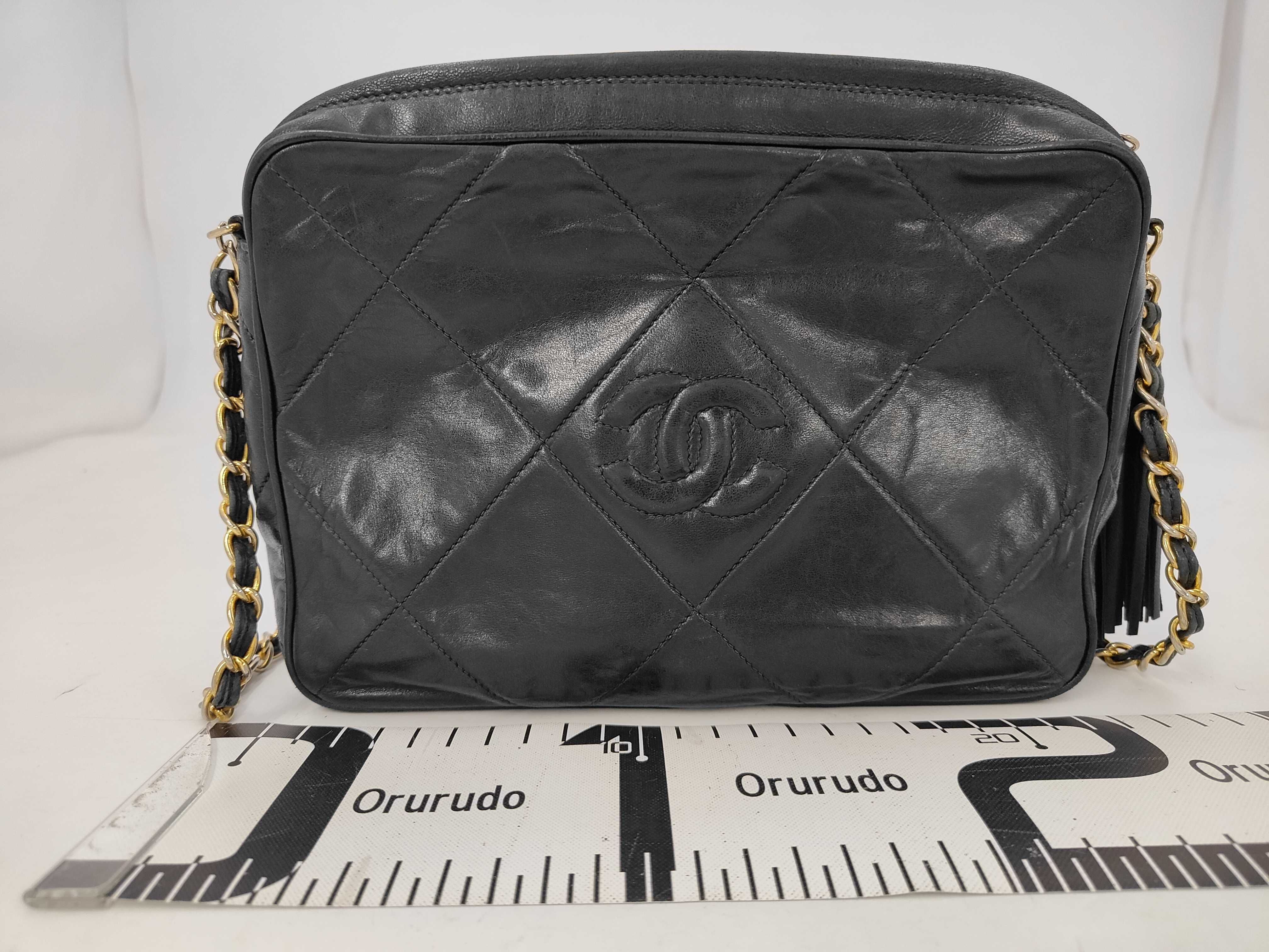 Matelassé Double Coco Mark Fringe Chain Shoulder Bag (Serial Number 0-series) — view 2