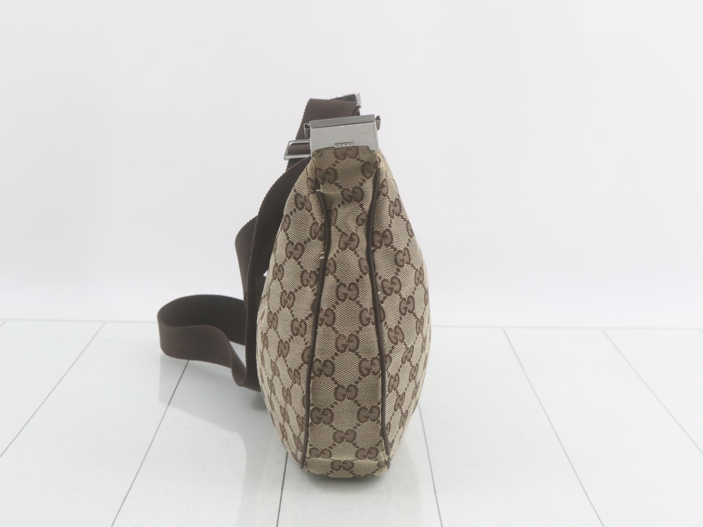 GG Canvas Shoulder Bag, Beige — view 3