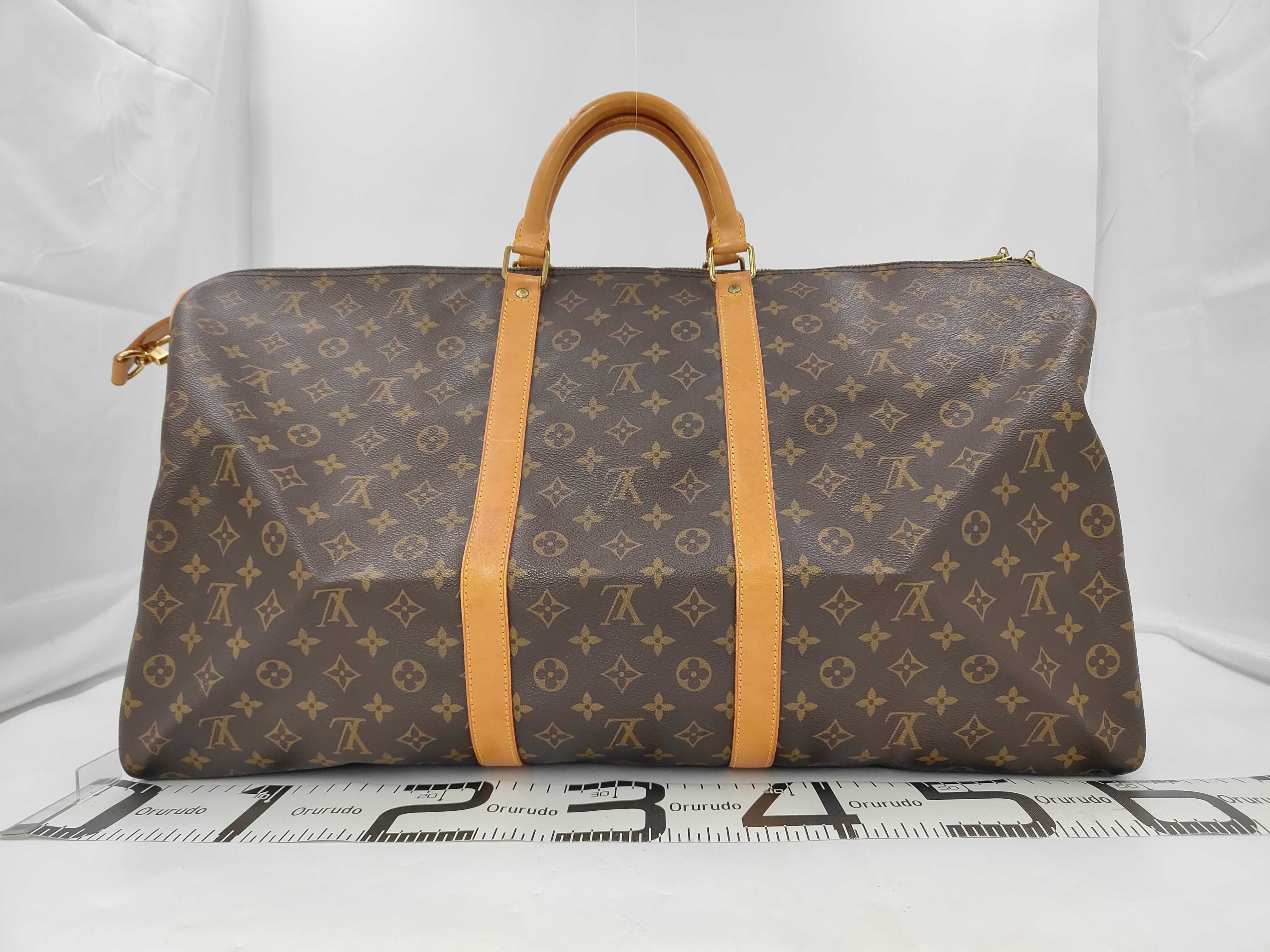 Monogram M41412 Monogram Keepall Bandoulière 60 Boston Bag with Shoulder Strap — view 2