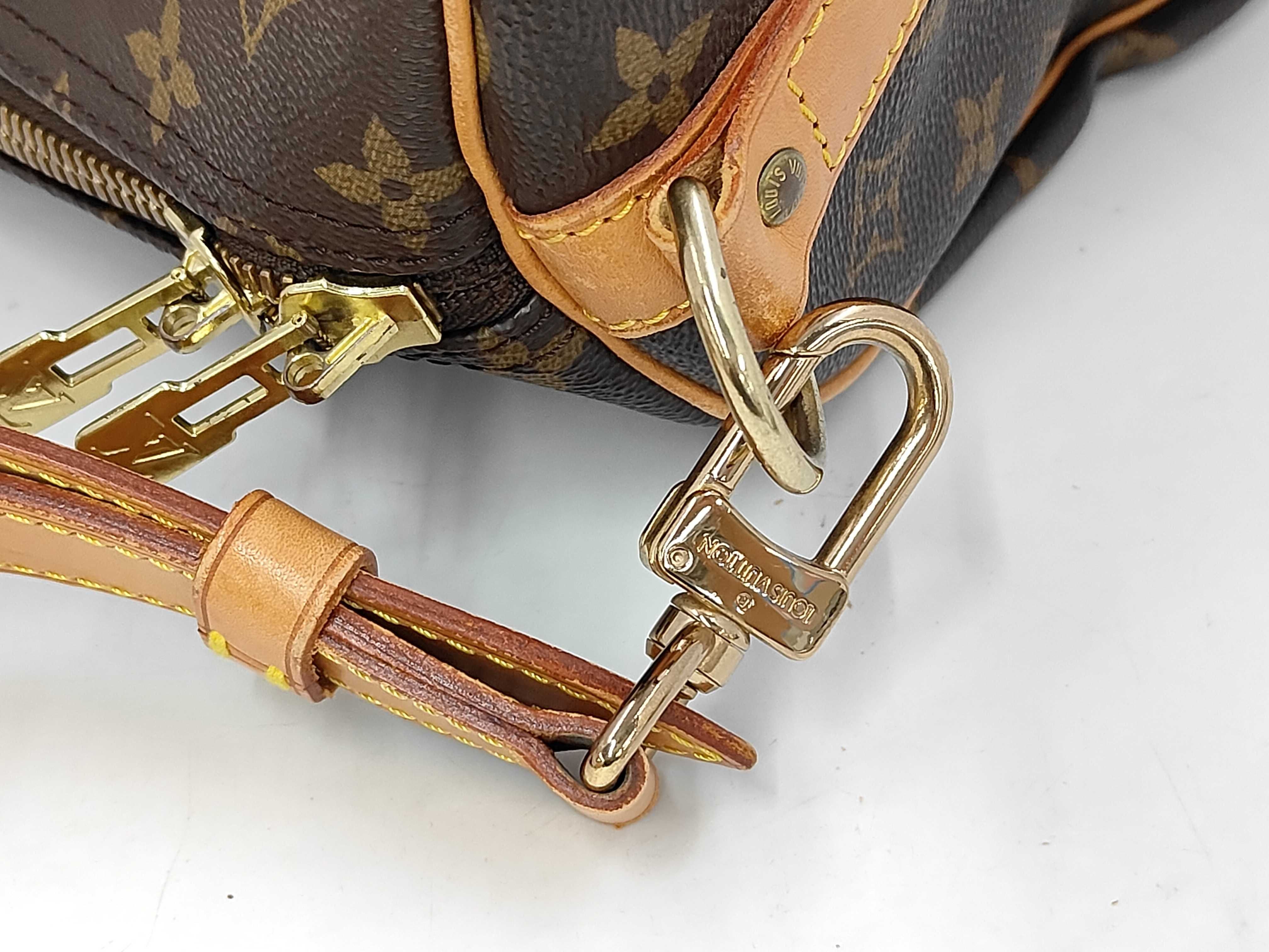 Monogram M41412 Monogram Keepall Bandoulière 60 Boston Bag with Shoulder Strap — view 7