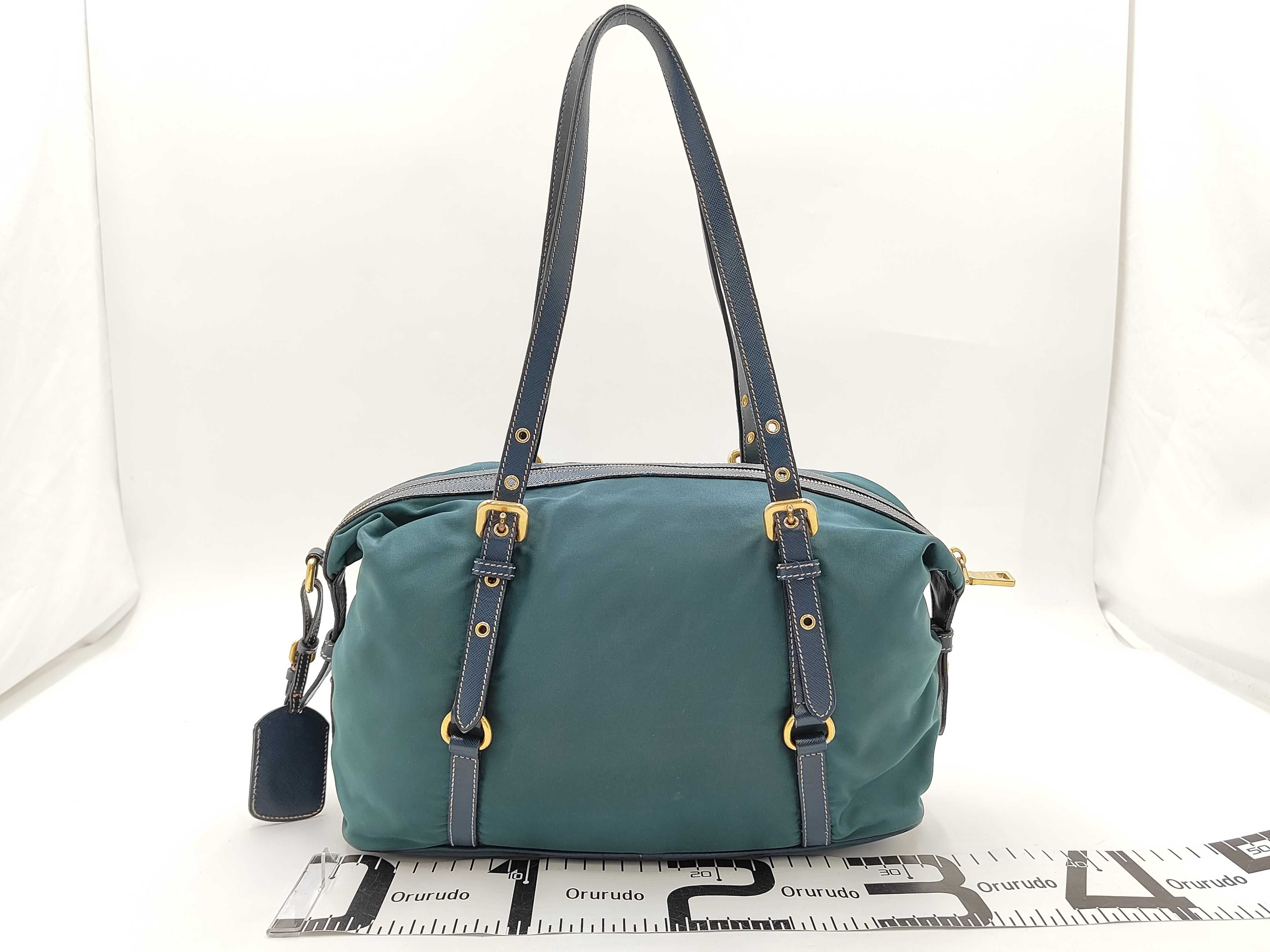 Teal Nylon Tote Bag (Handbag) — view 2