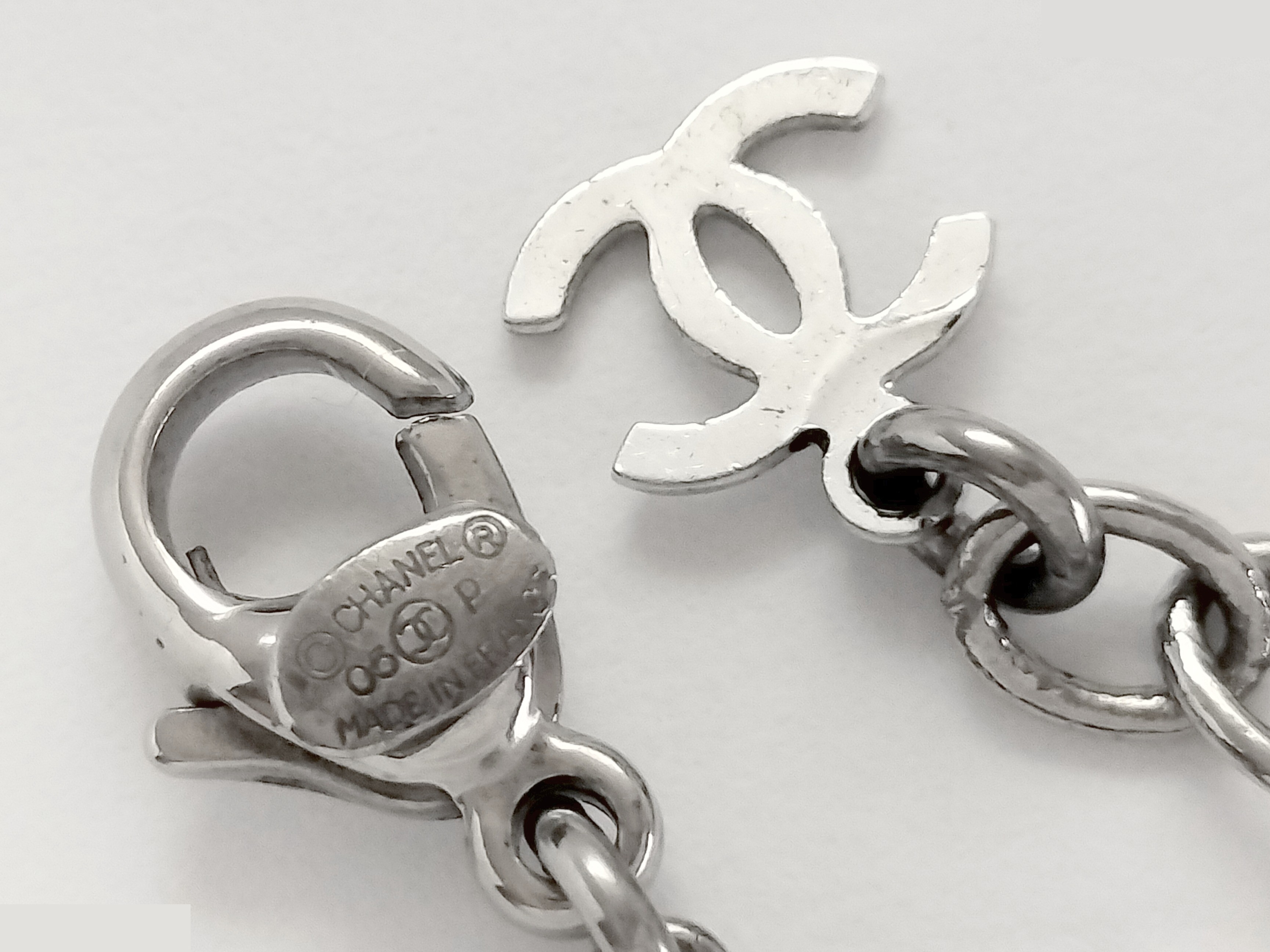 Coco Plastic Silver Necklace, Chain approx. 46cm — view 3
