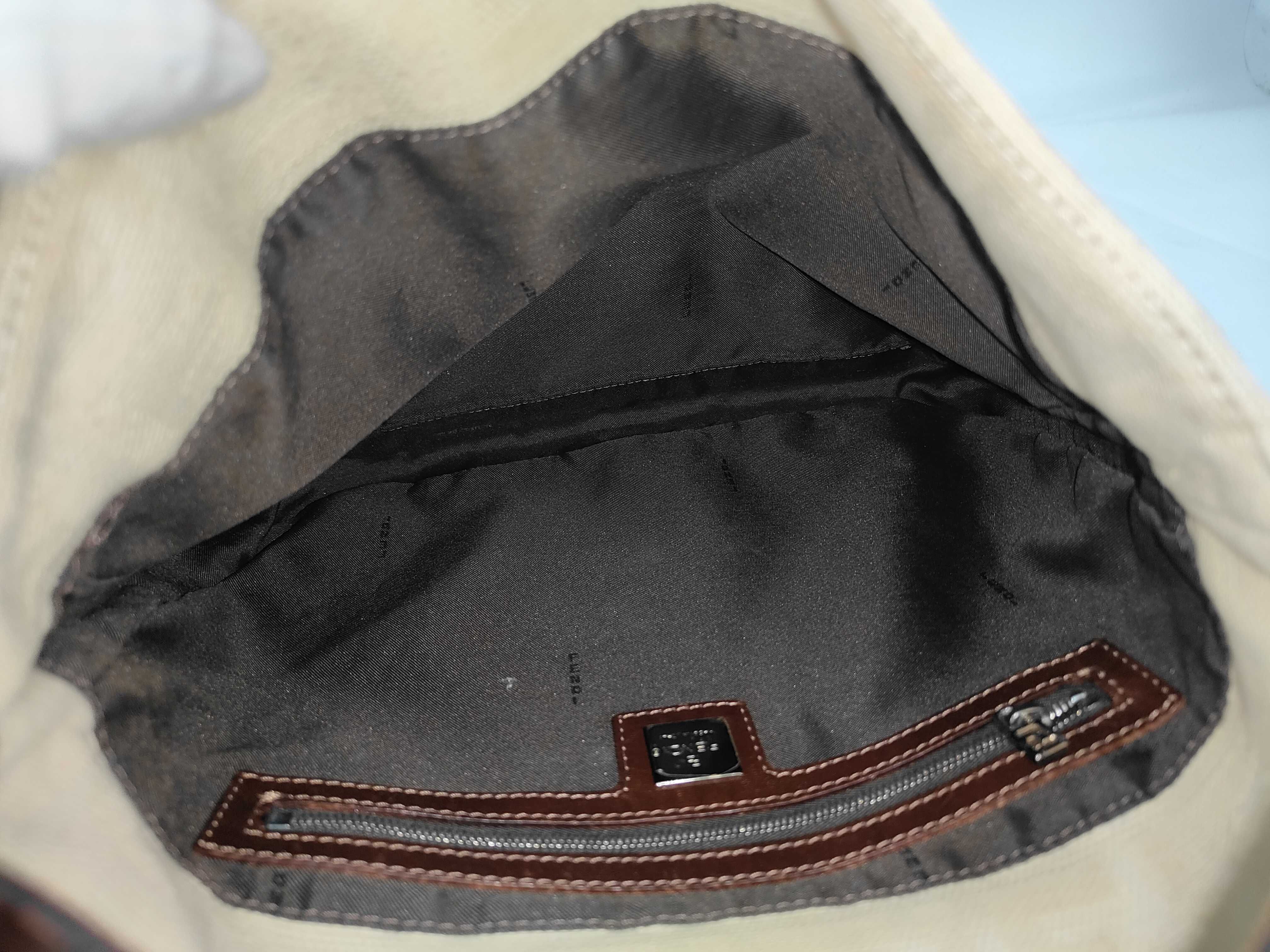Zucca pattern Fendi Zucca one-shoulder canvas beige shoulder bag — view 9