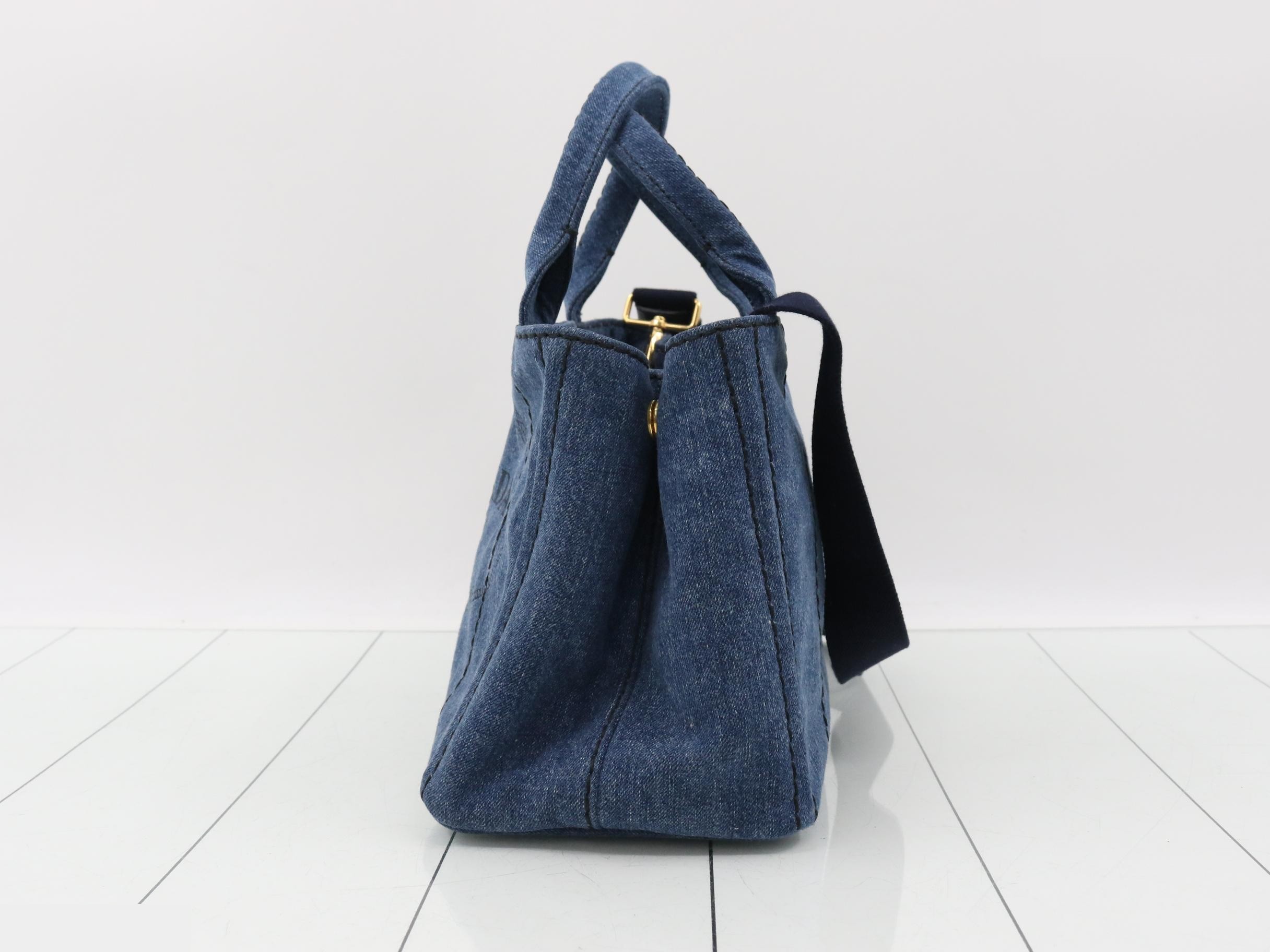 2-Way Tote Bag, Canapa, Denim, 1BG439 — view 3