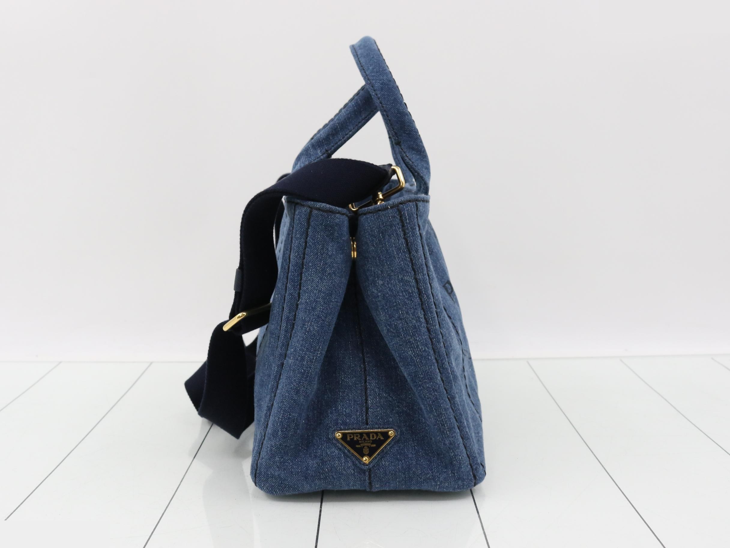 2-Way Tote Bag, Canapa, Denim, 1BG439 — view 4