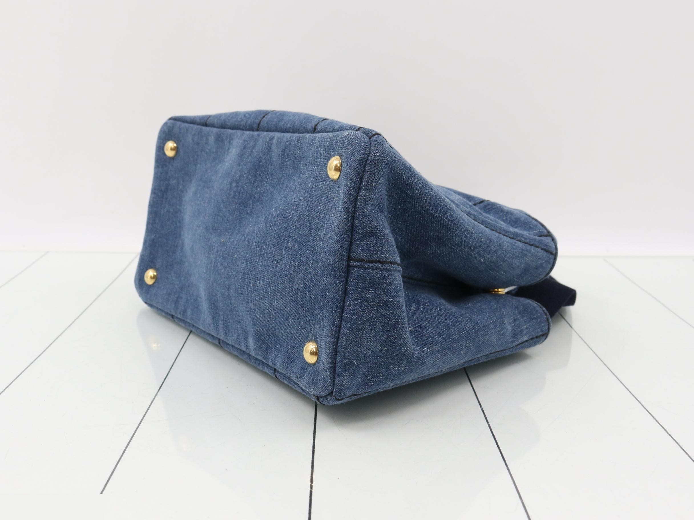 2-Way Tote Bag, Canapa, Denim, 1BG439 — view 6