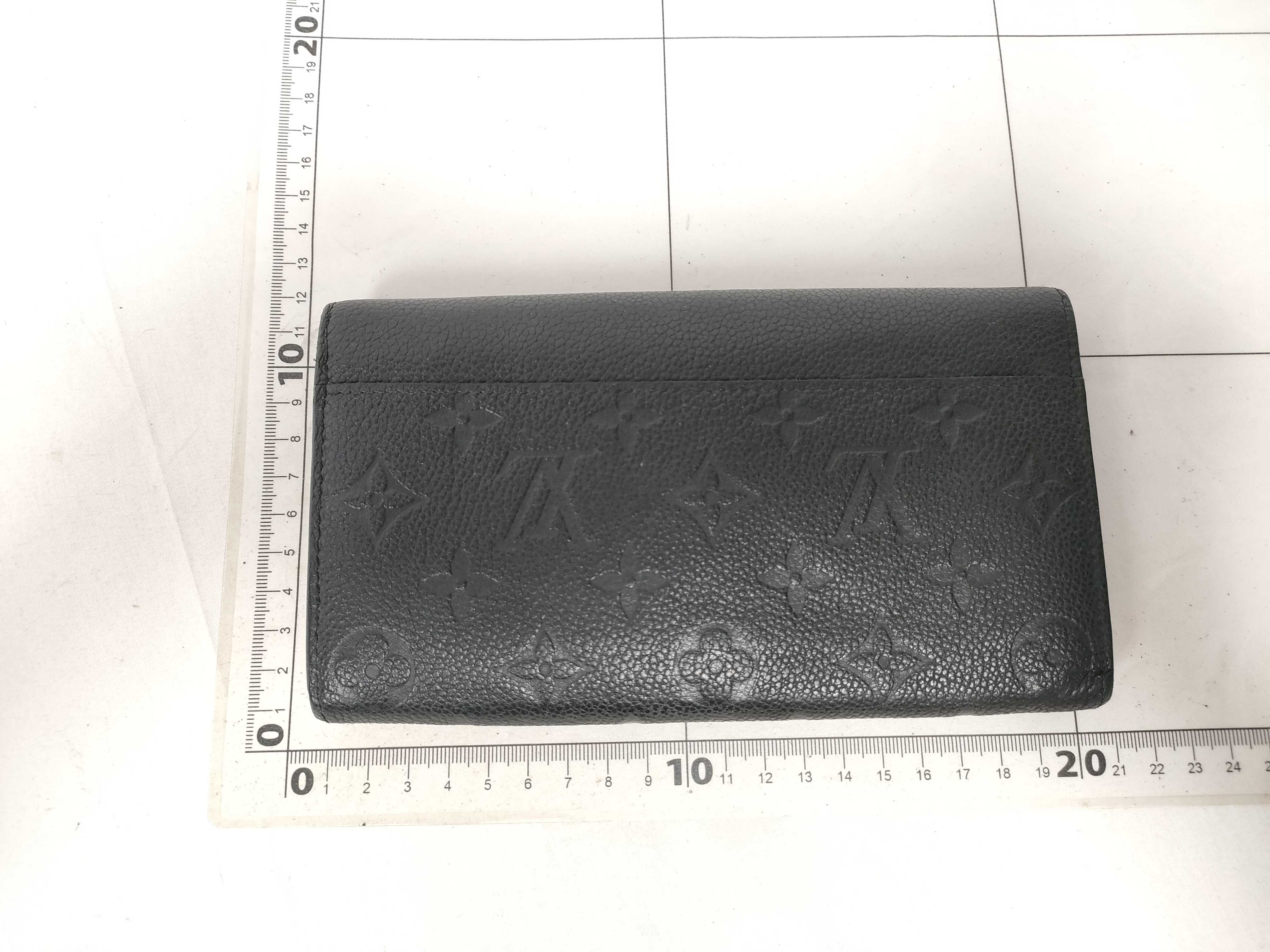 Monogram Empreinte Louis Vuitton Empreinte Portefeuille Sarah Black Wallet — view 2