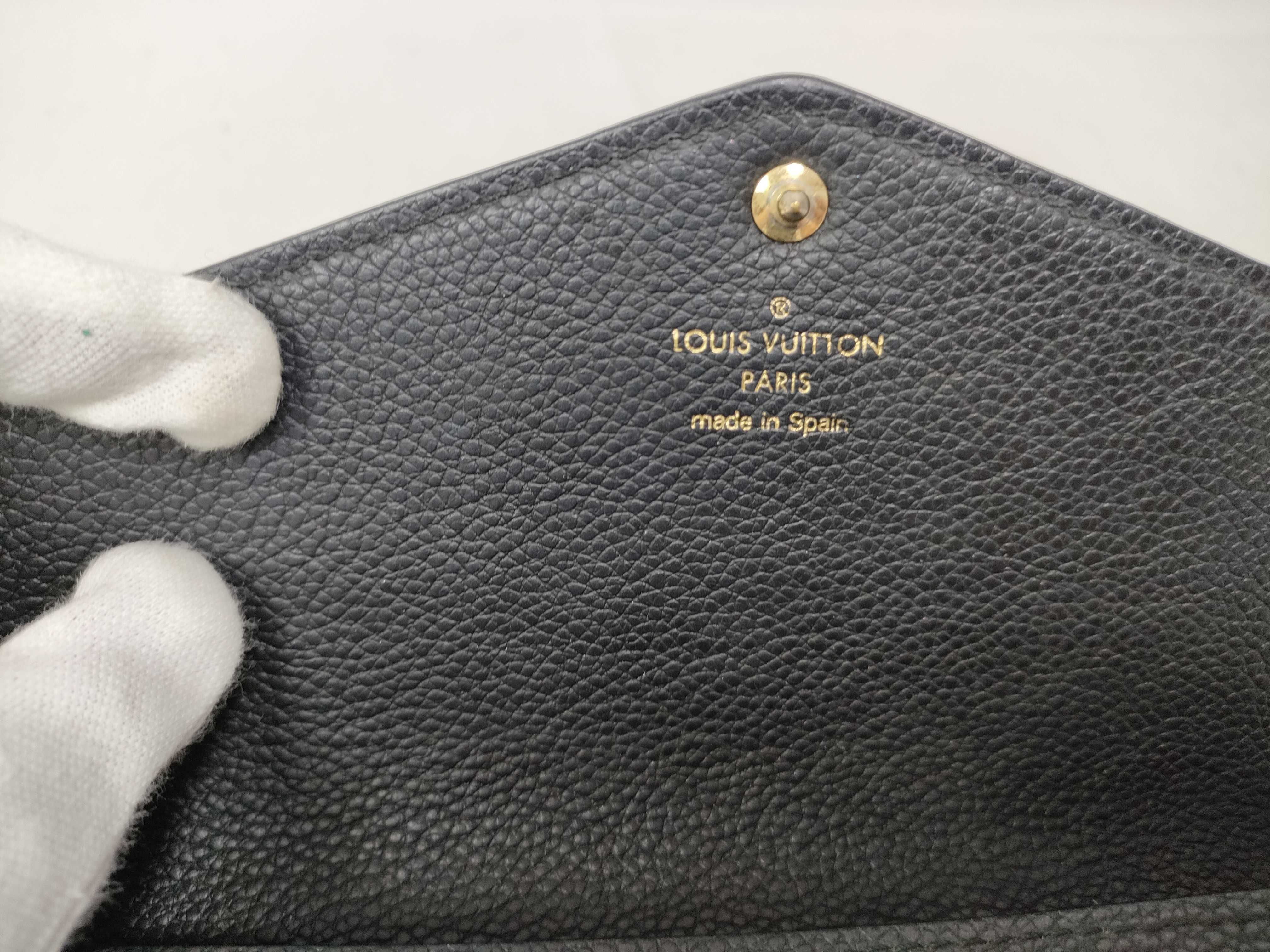 Monogram Empreinte Louis Vuitton Empreinte Portefeuille Sarah Black Wallet — view 11