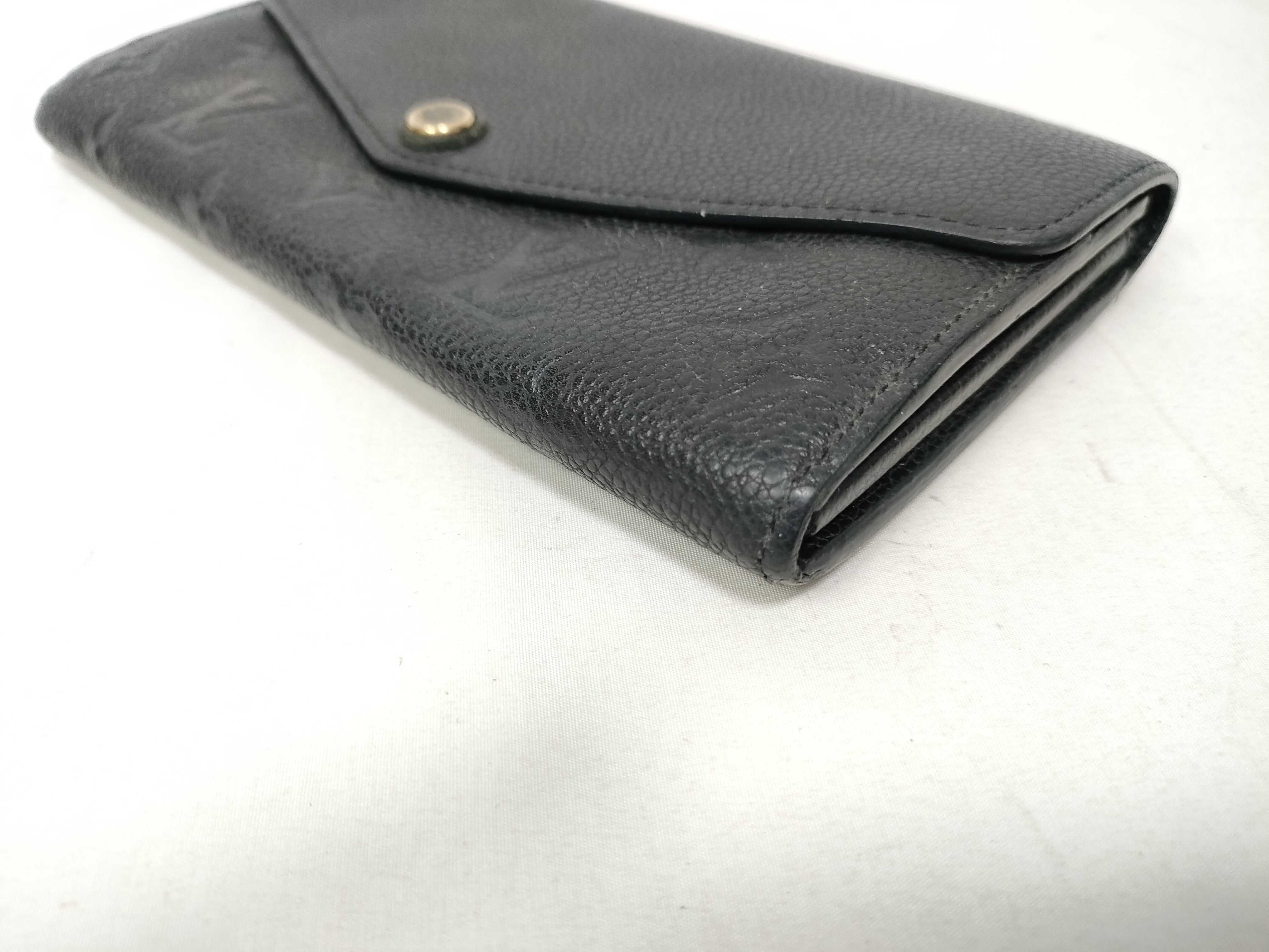 Monogram Empreinte Louis Vuitton Empreinte Portefeuille Sarah Black Wallet — view 3