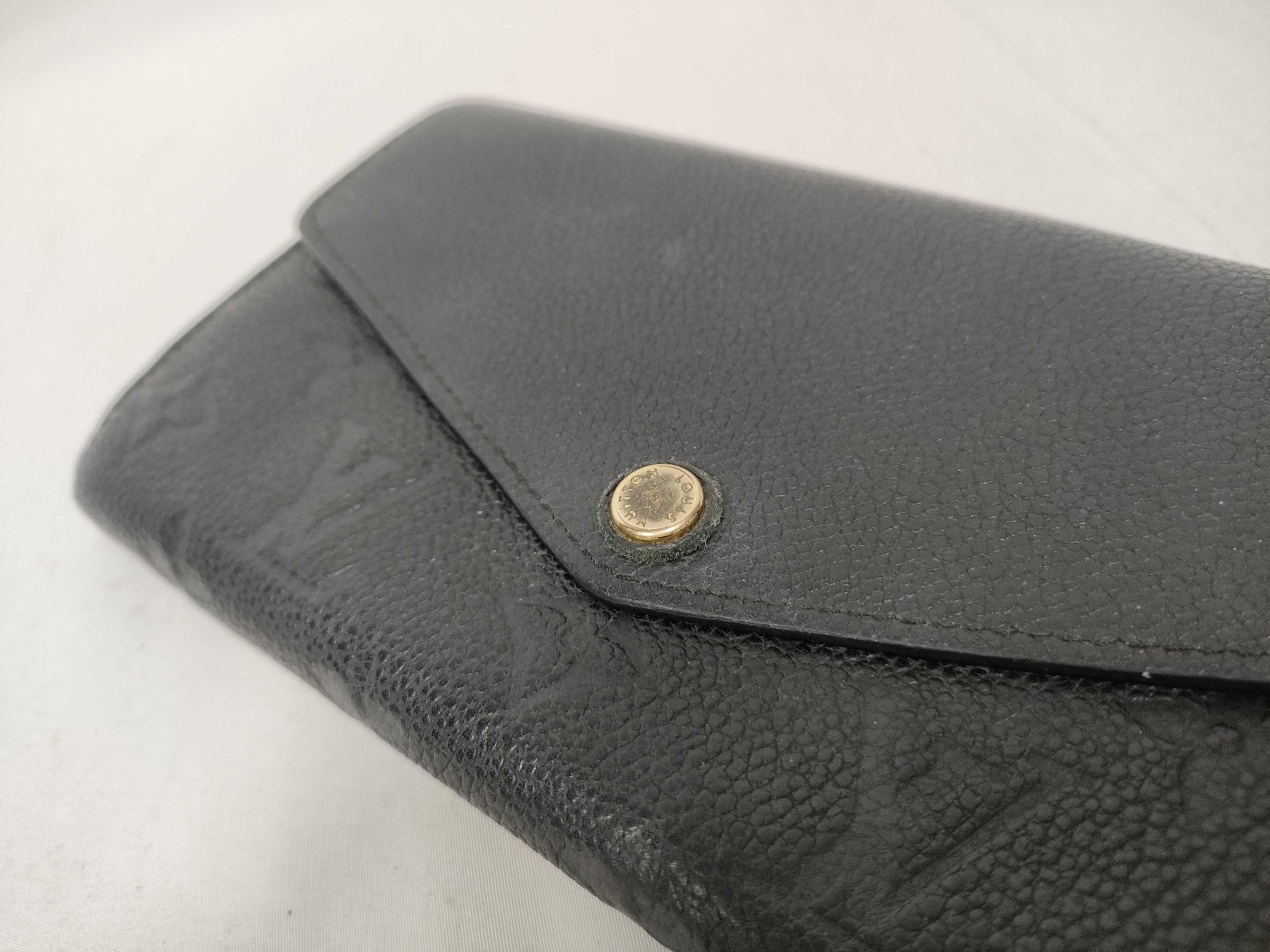 Monogram Empreinte Louis Vuitton Empreinte Portefeuille Sarah Black Wallet — view 4