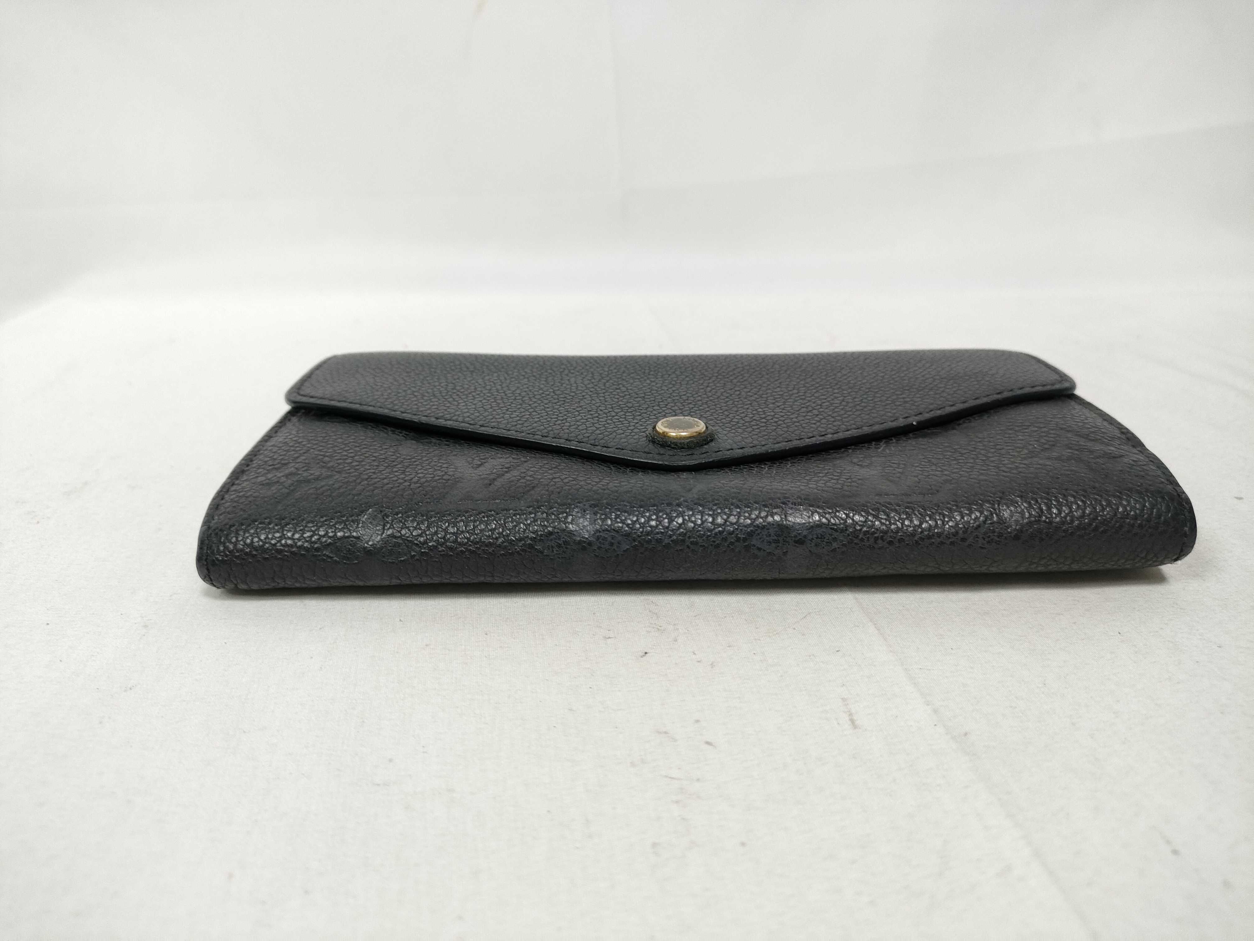 Monogram Empreinte Louis Vuitton Empreinte Portefeuille Sarah Black Wallet — view 7