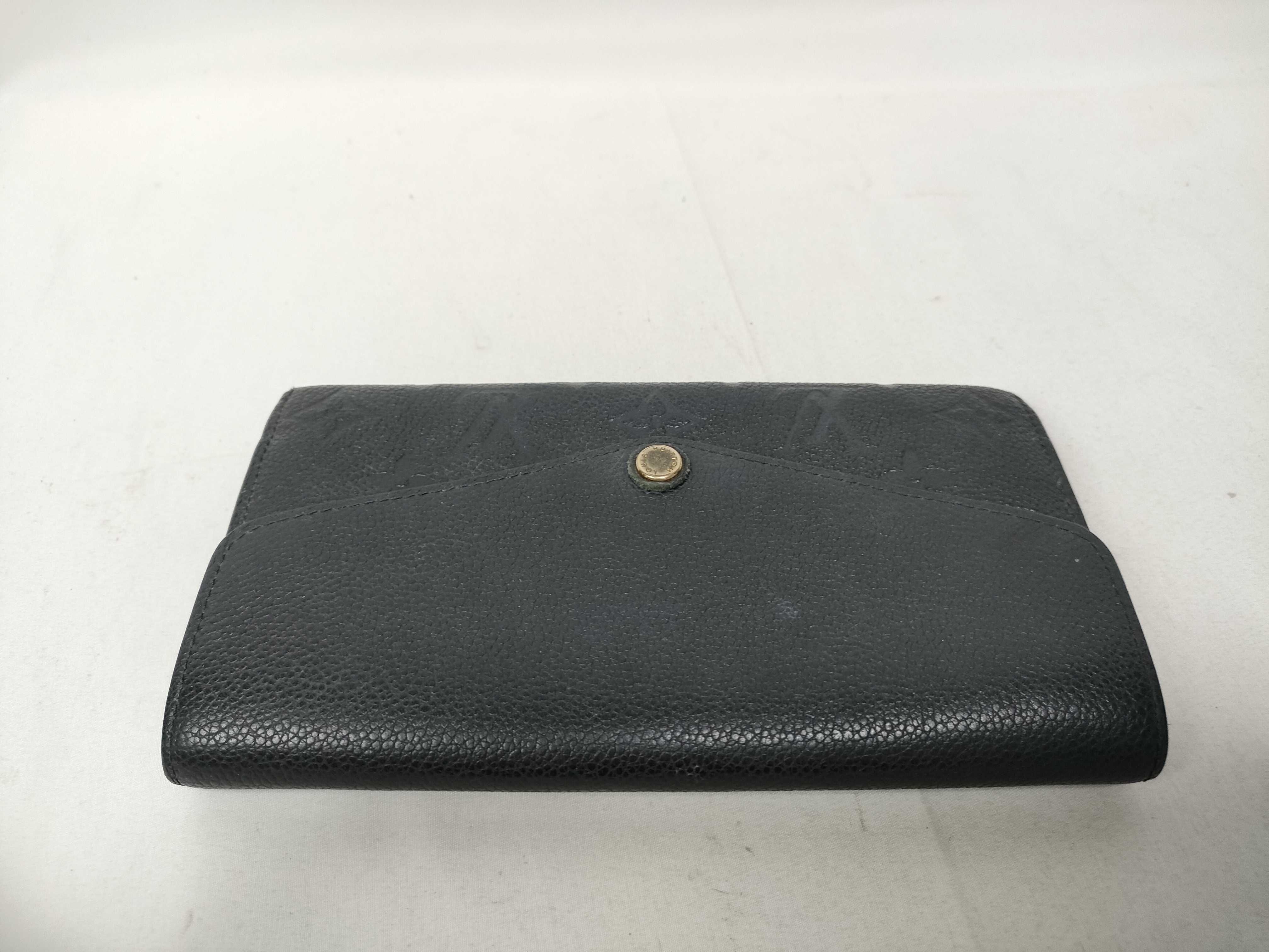 Monogram Empreinte Louis Vuitton Empreinte Portefeuille Sarah Black Wallet — view 9