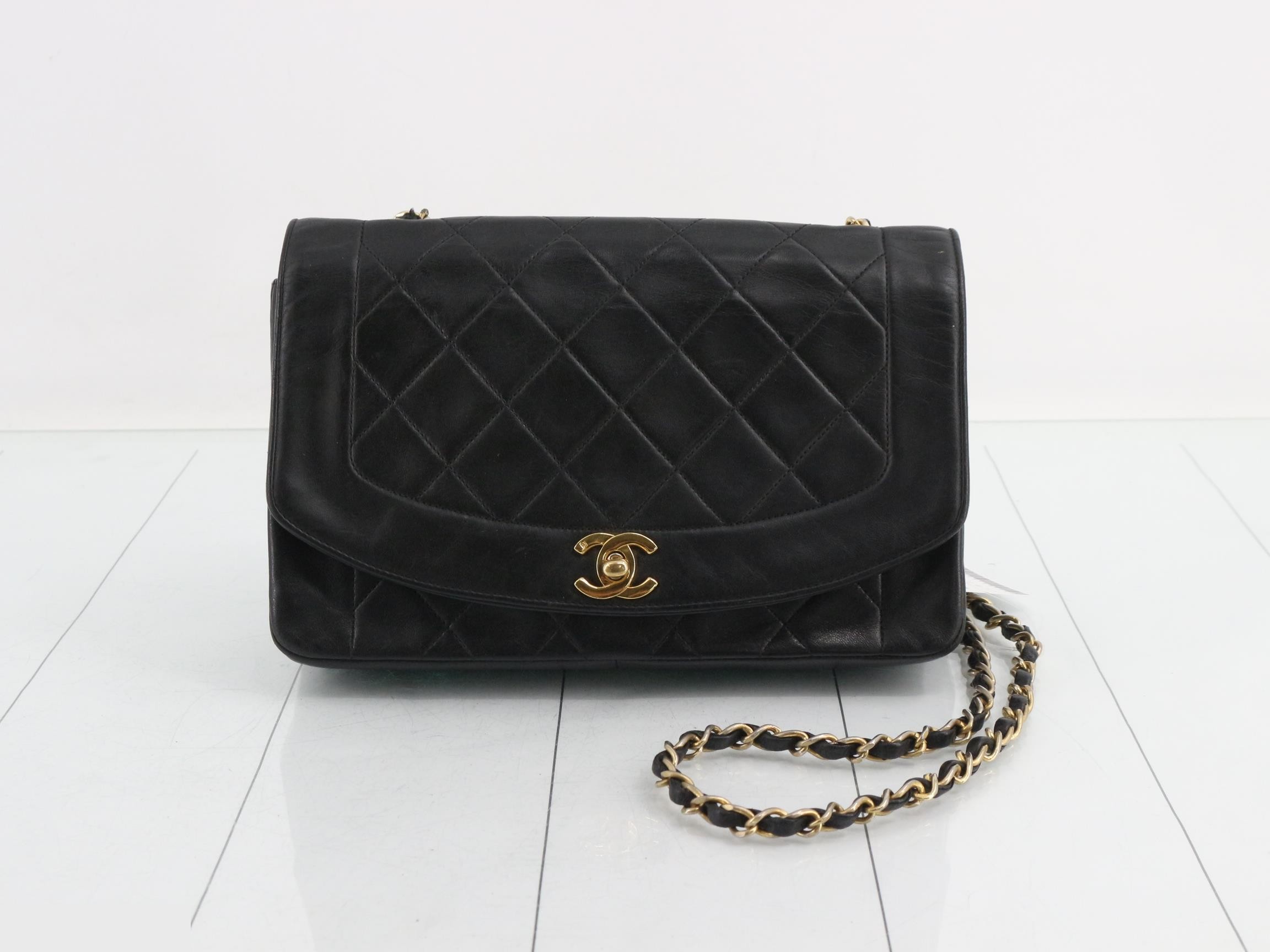 Matelasse Diana Lambskin Shoulder Bag