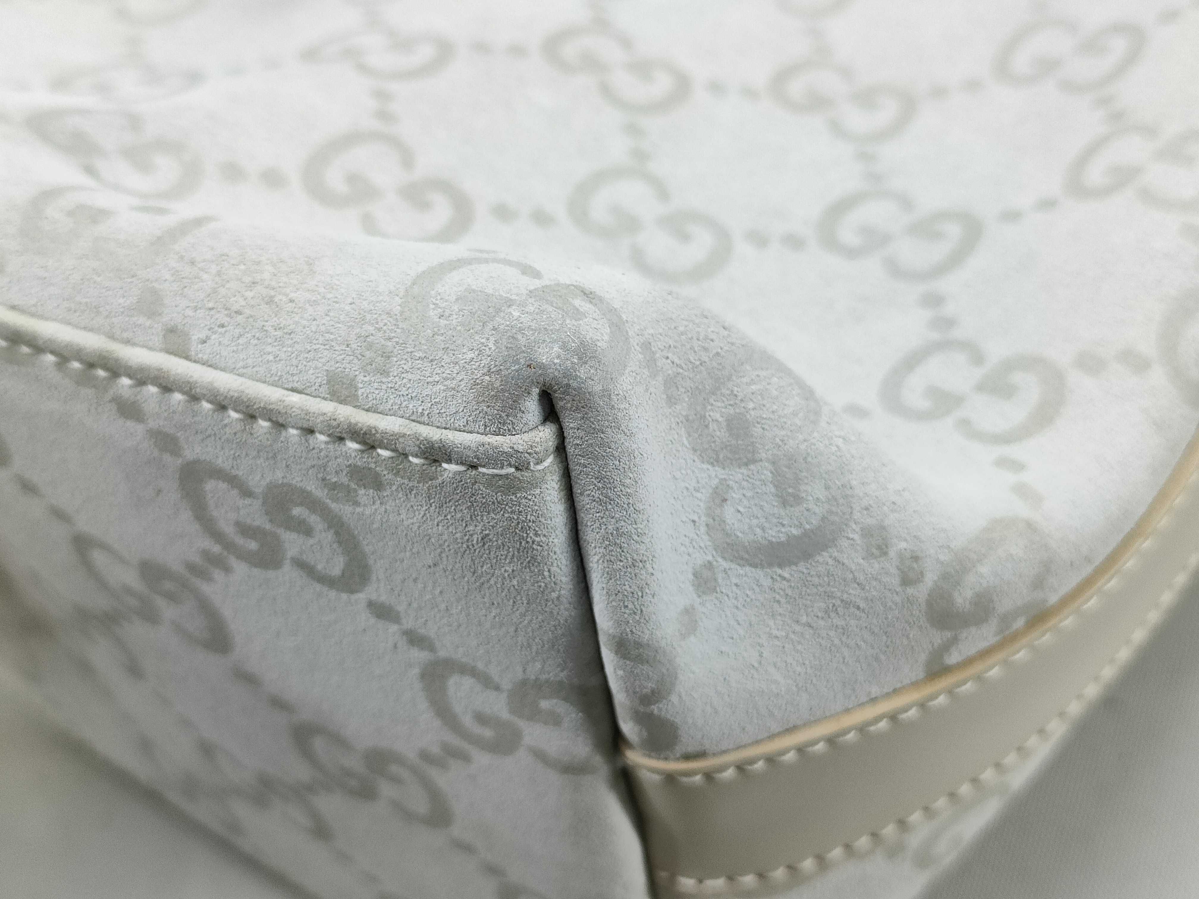 GG Suede GG Pattern One-Shoulder Bag — view 4