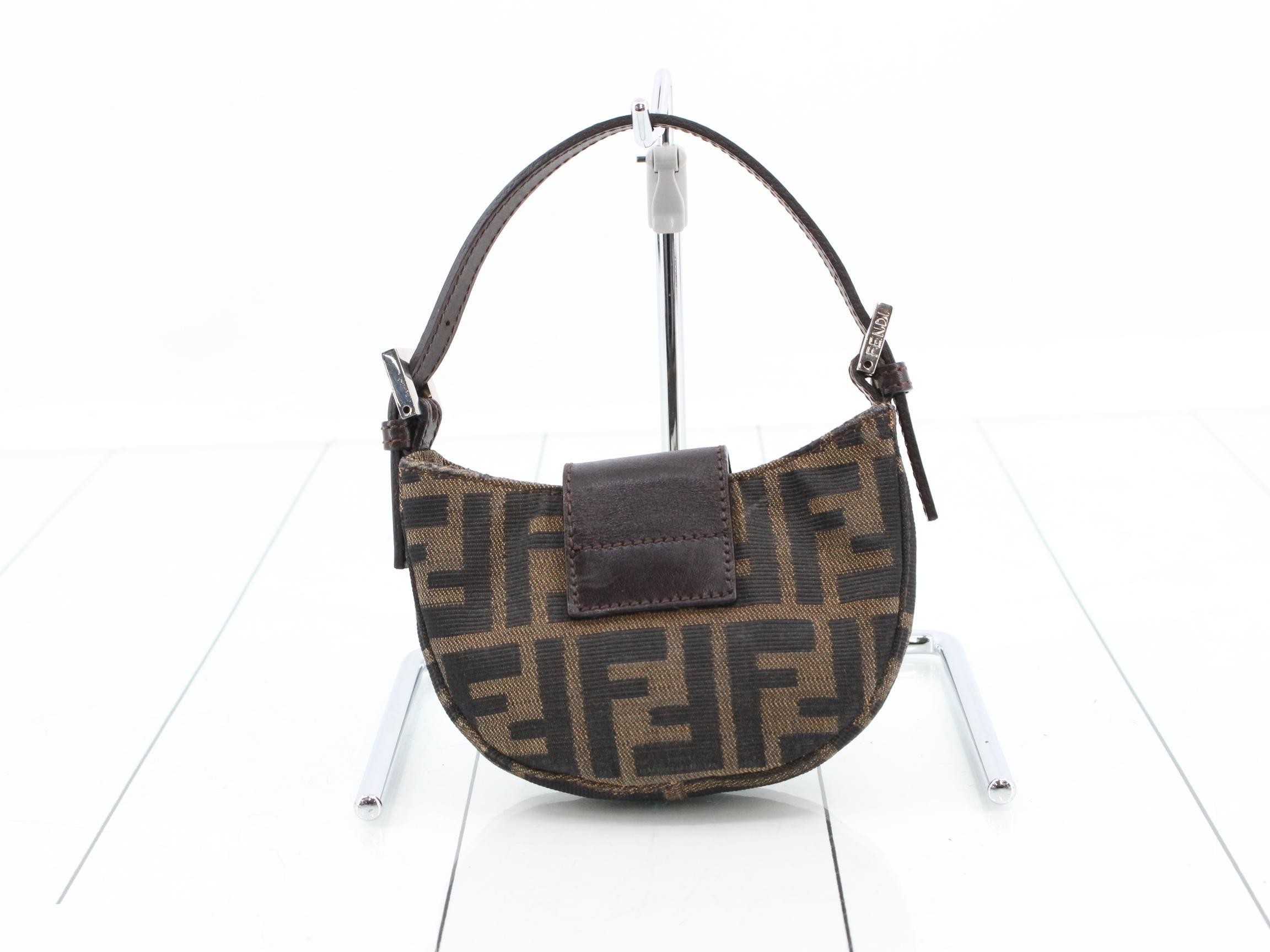 Zucca Mini Croissant Handbag, Fendi — view 2