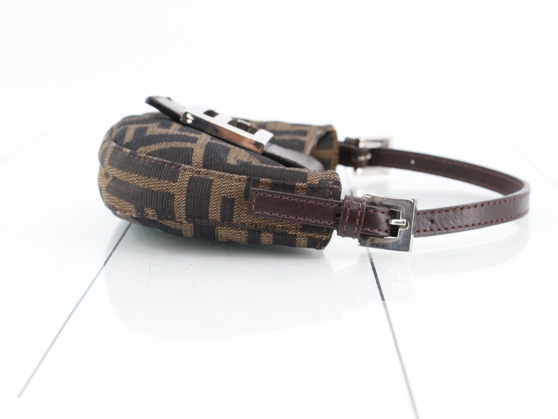 Zucca Mini Croissant Handbag, Fendi — view 3