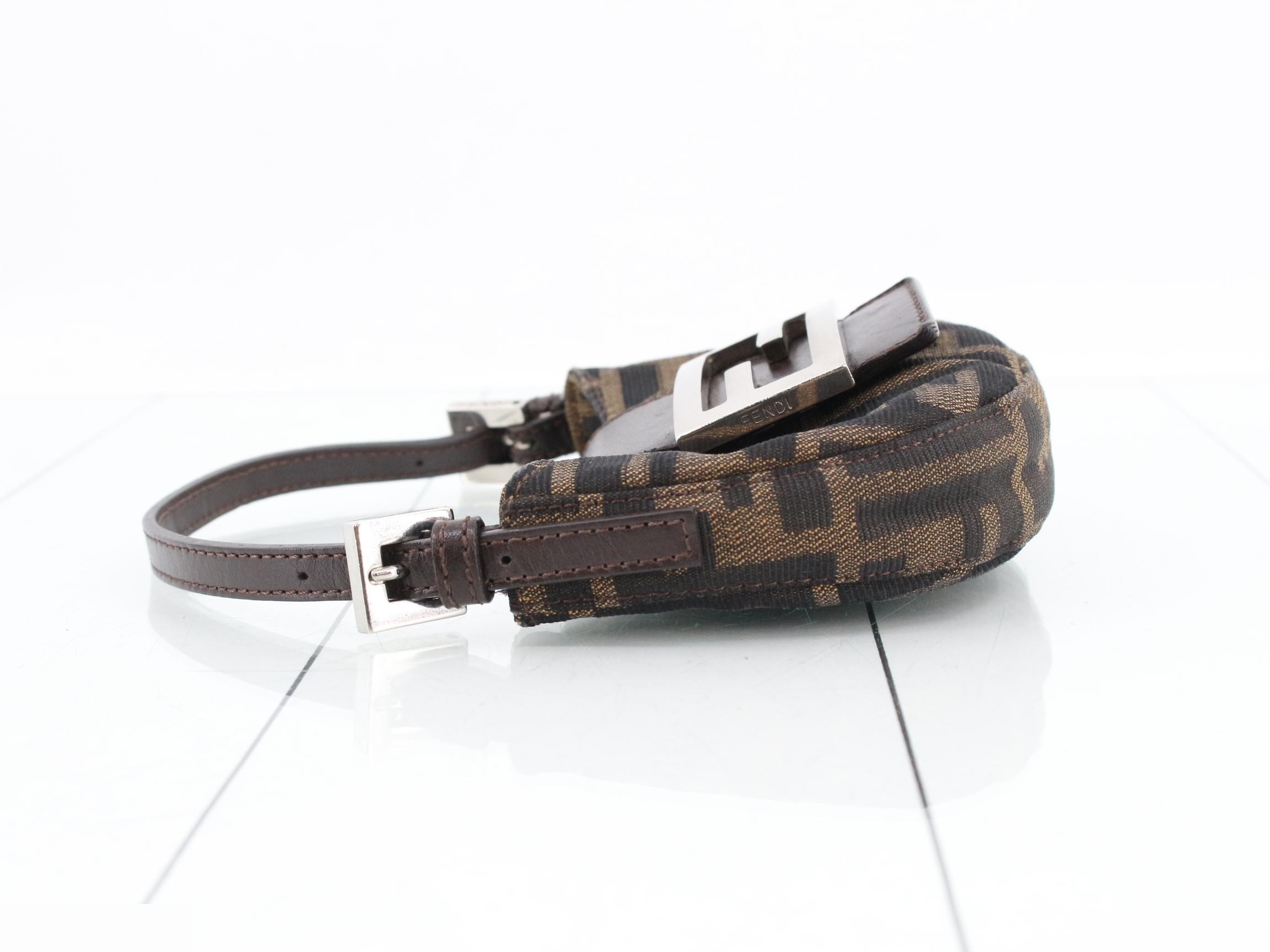 Zucca Mini Croissant Handbag, Fendi — view 4