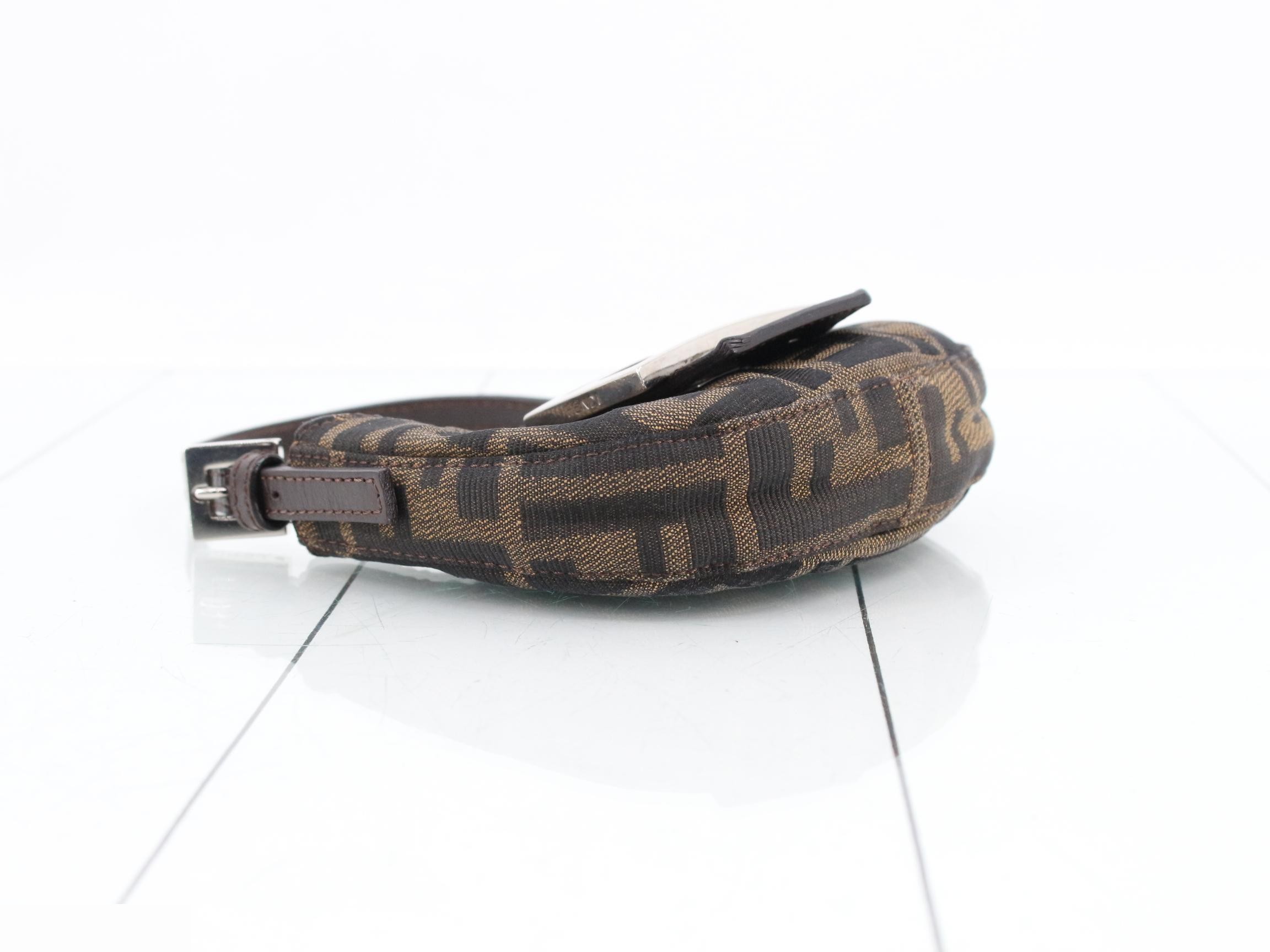 Zucca Mini Croissant Handbag, Fendi — view 5