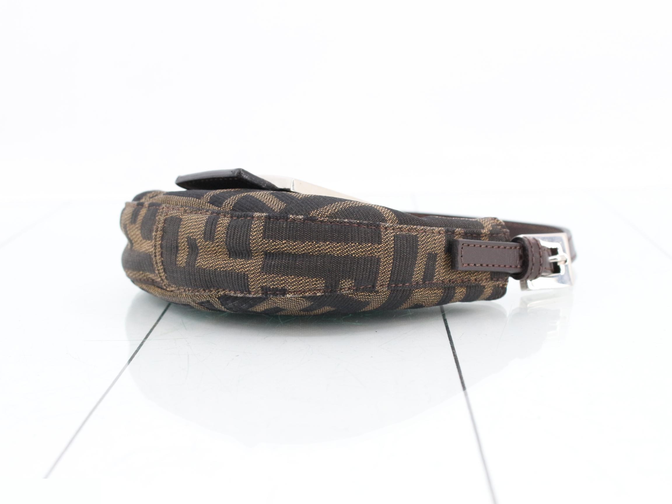 Zucca Mini Croissant Handbag, Fendi — view 6