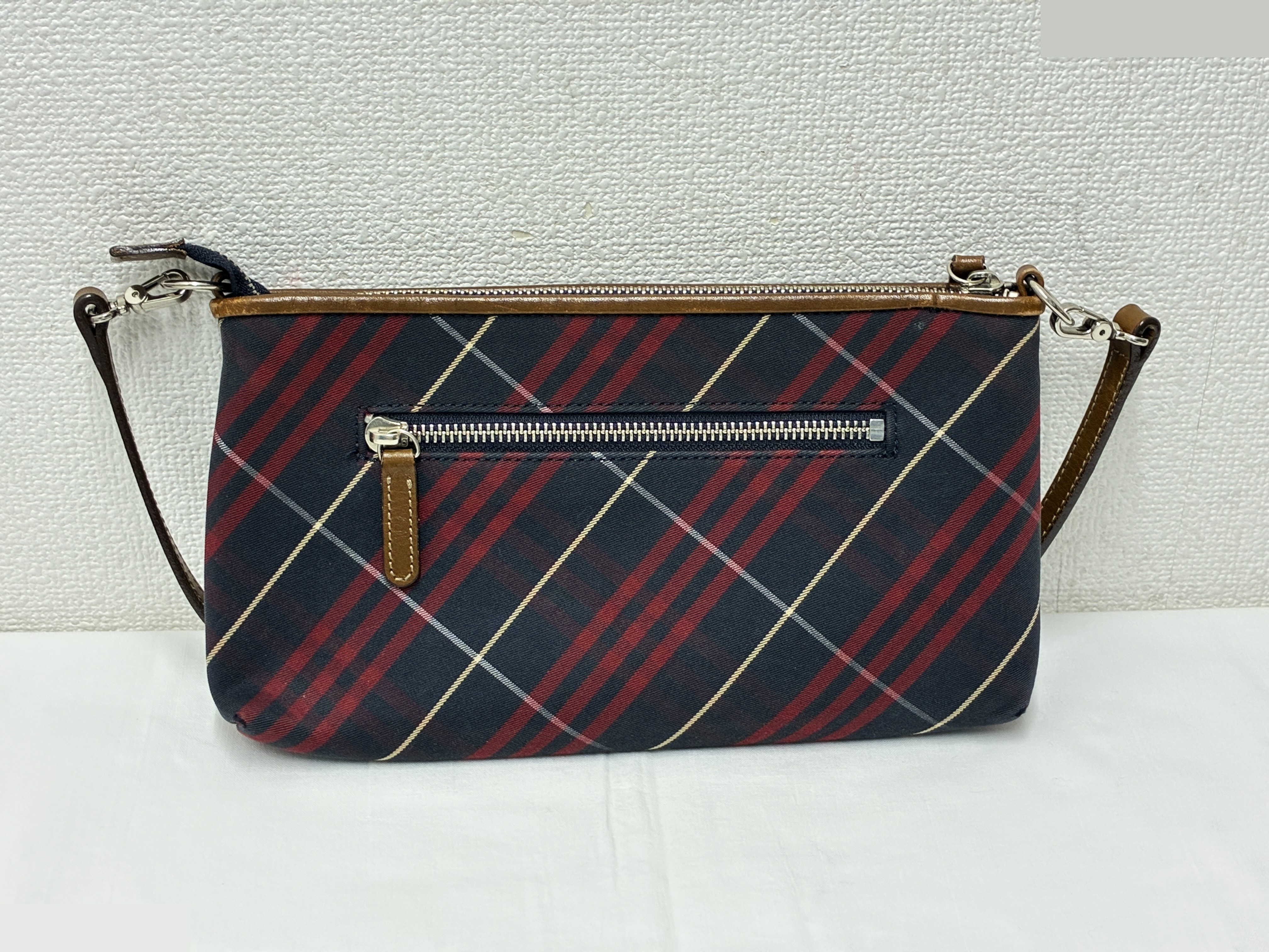 Blue Label Check Pattern Shoulder Bag — view 2