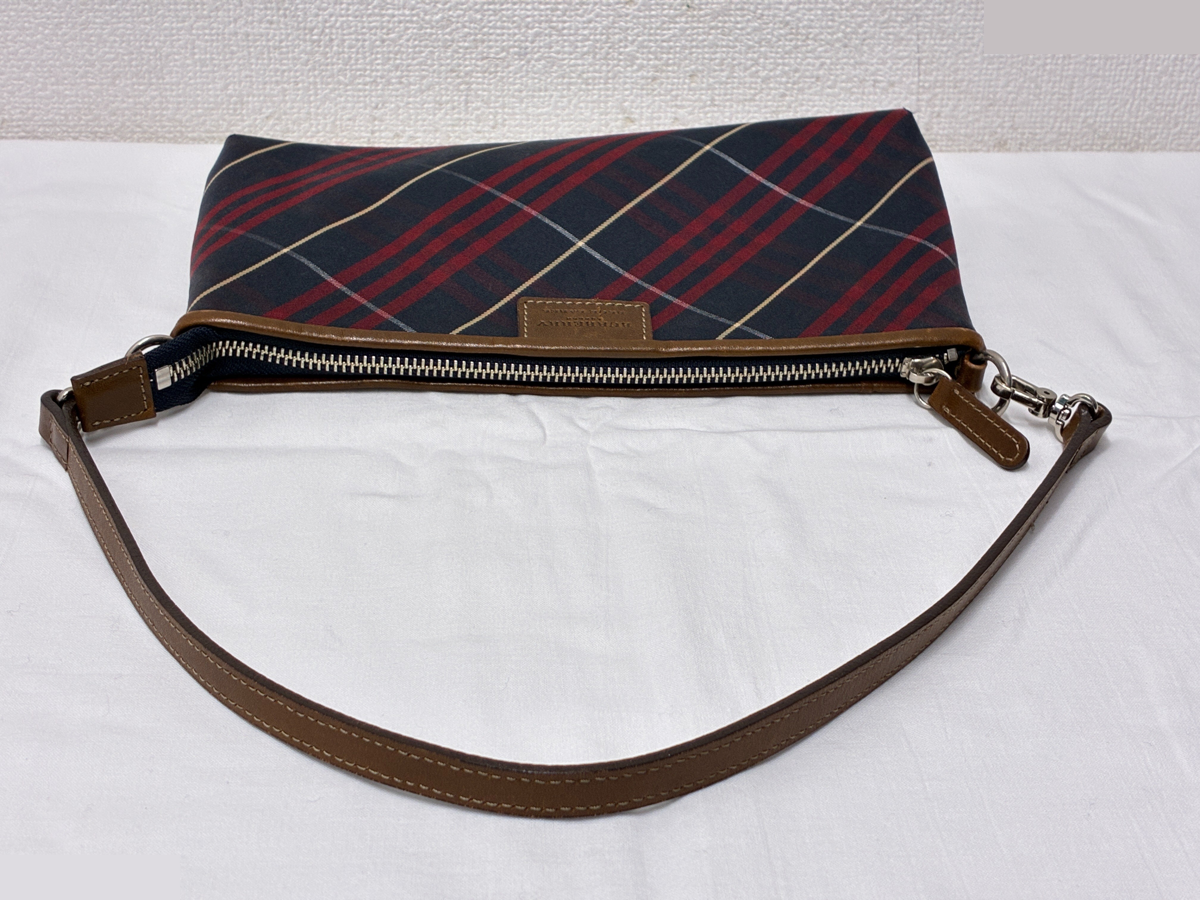 Blue Label Check Pattern Shoulder Bag — view 7