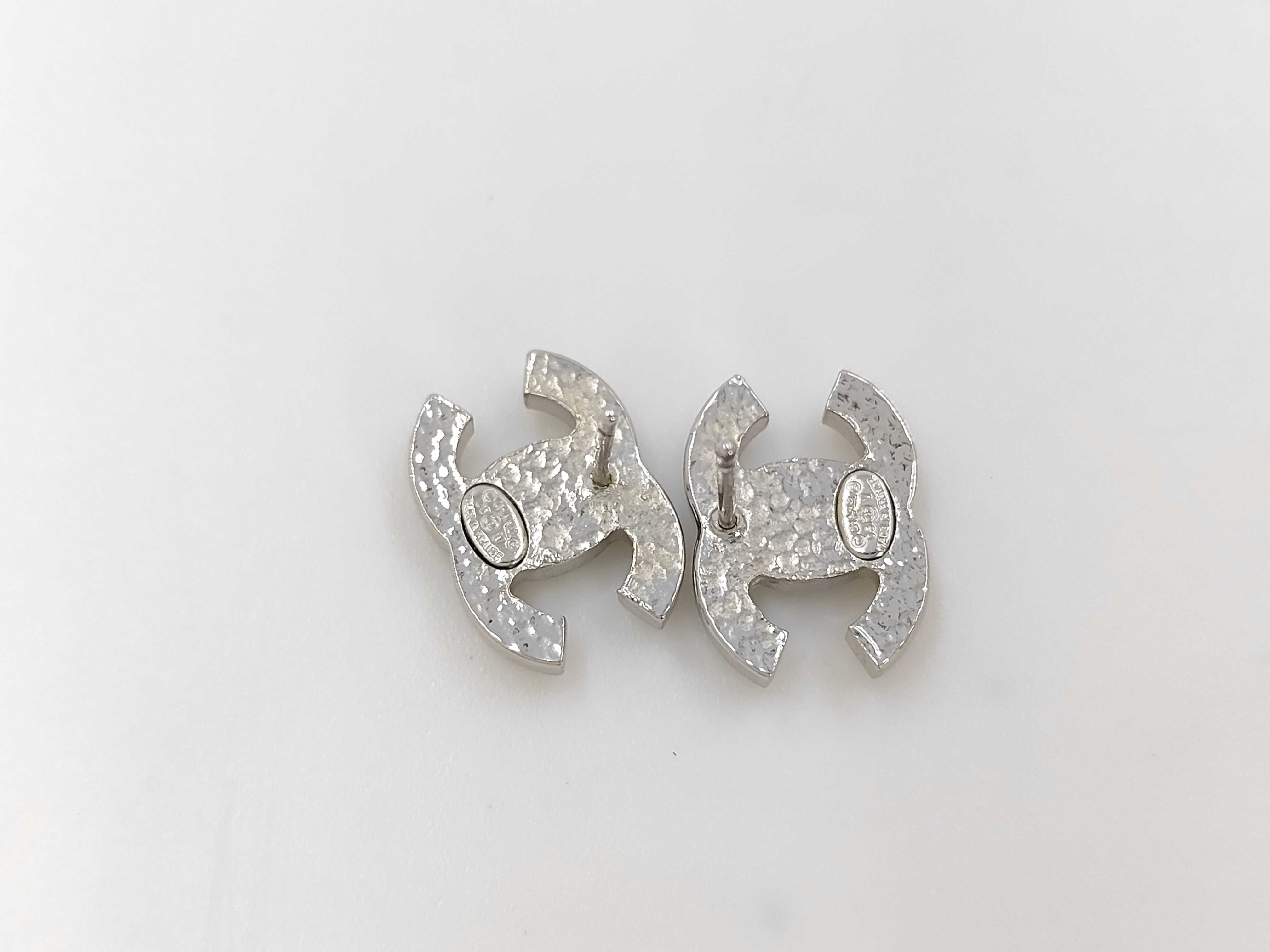 Coco Mark Silver Earrings — view 2
