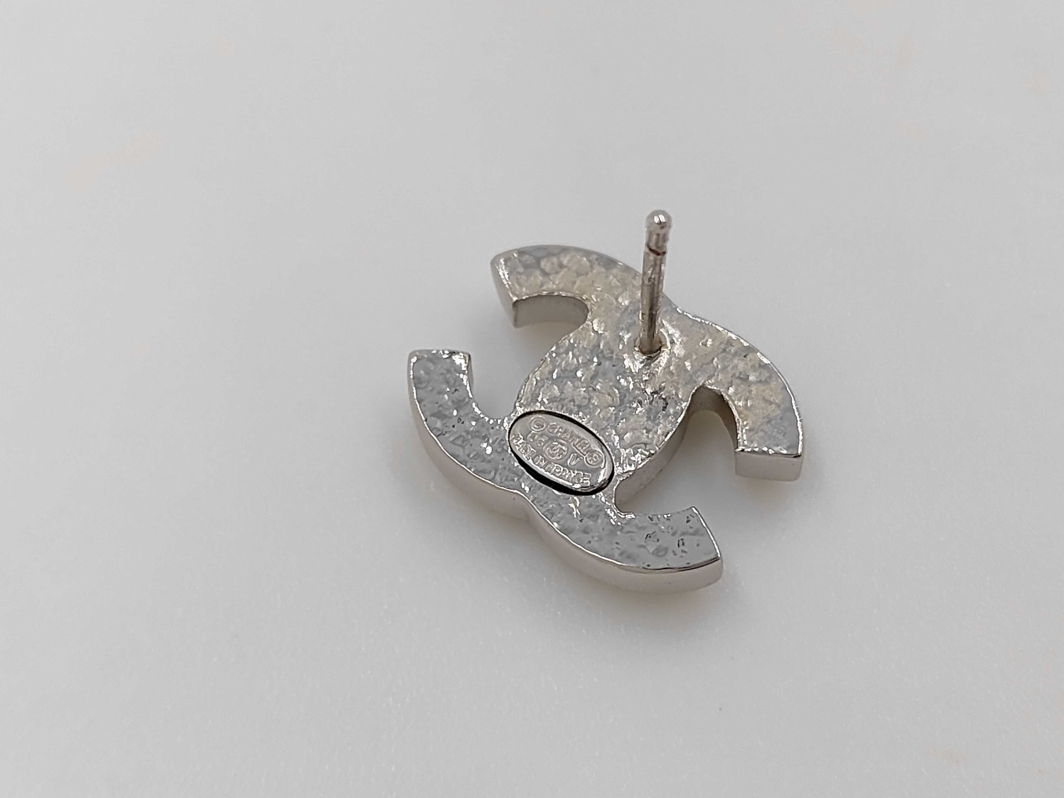 Coco Mark Silver Earrings — view 4
