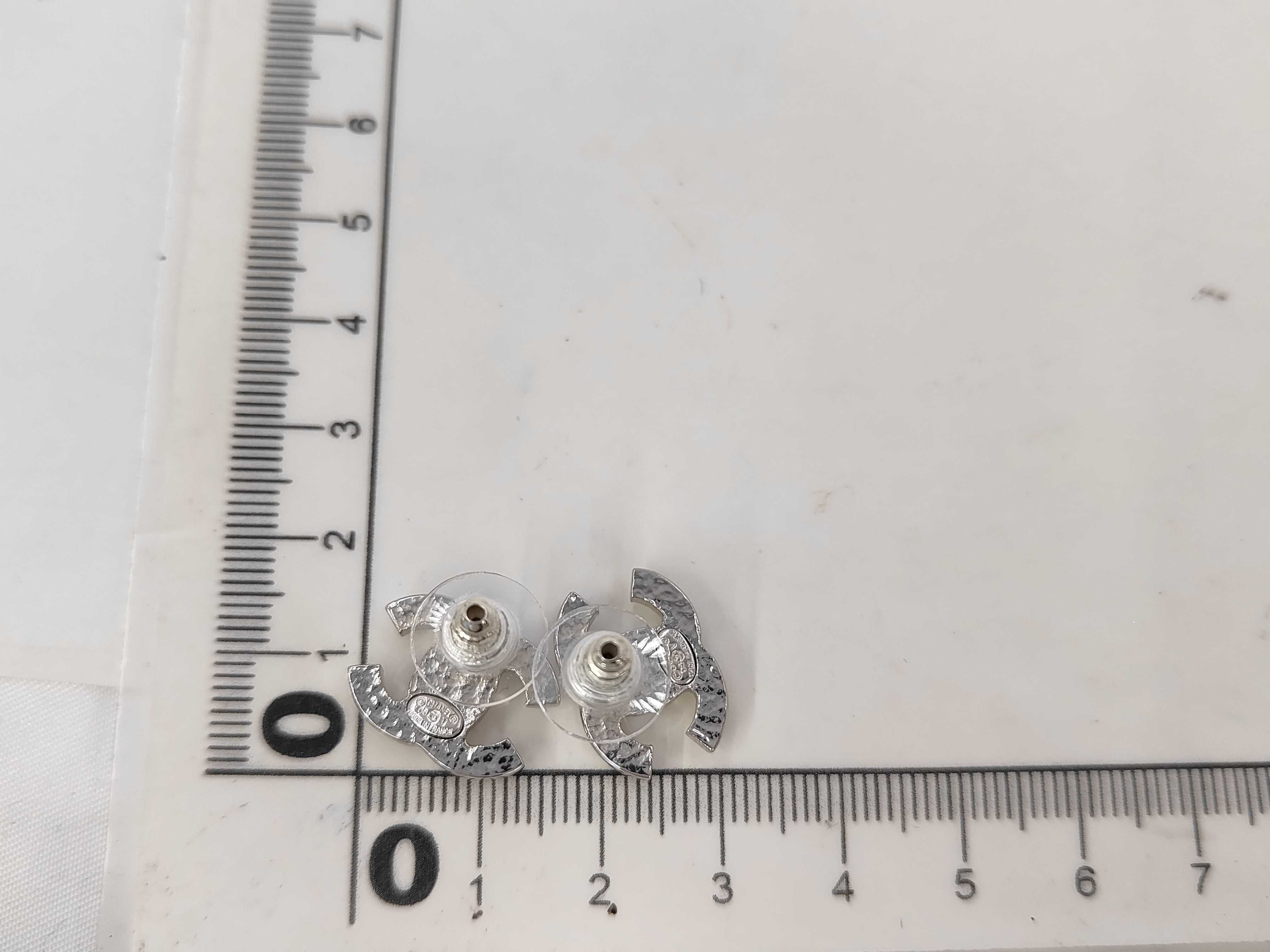 Coco Mark Silver Earrings — view 6