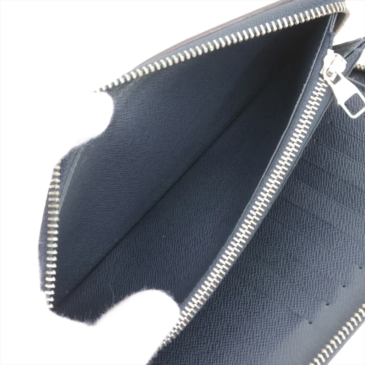 Vuitton Taiga Zippy Wallet Vertical M30510 Blue Marine Round Zip Wallet — view 4