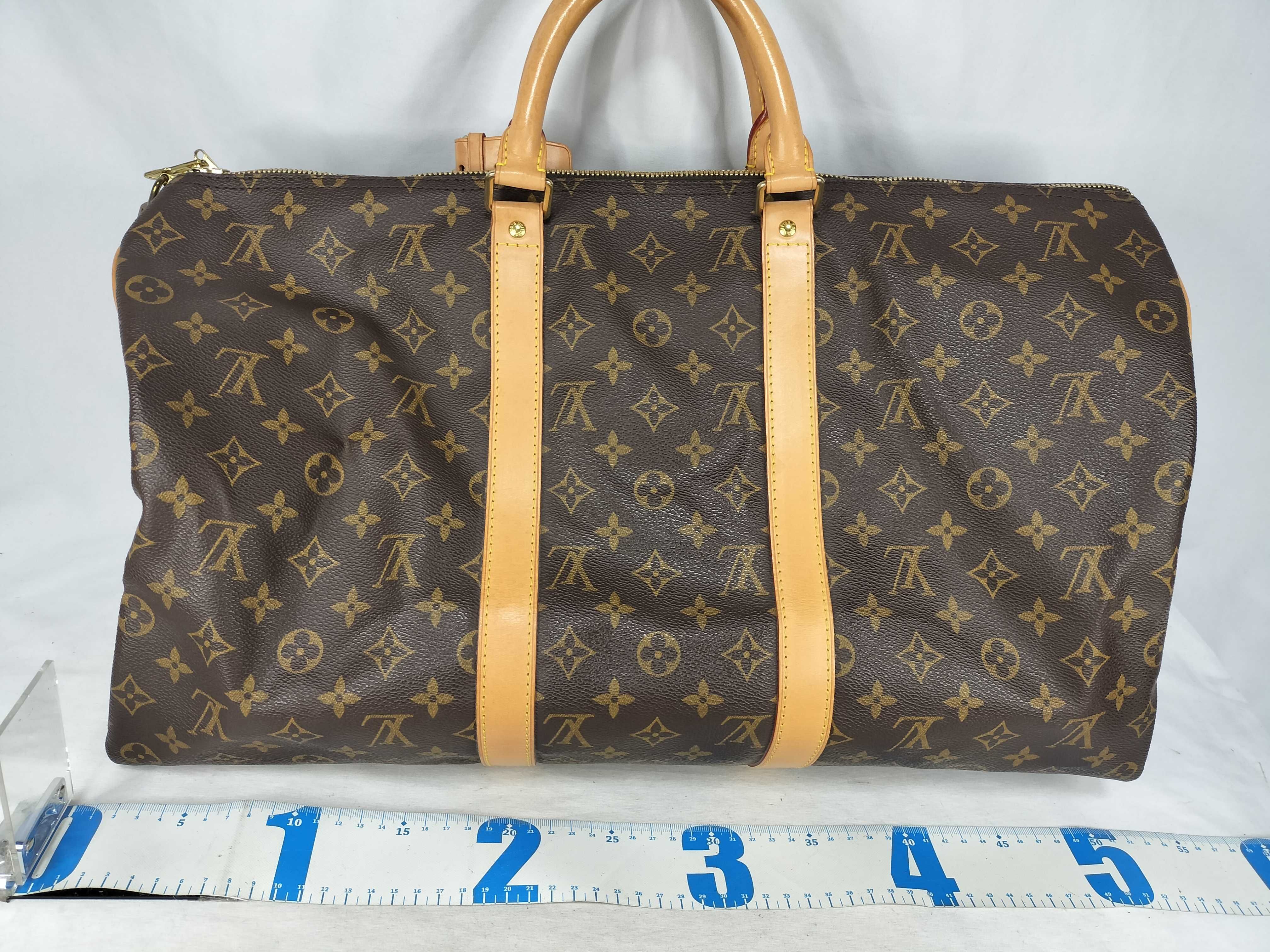 Monogram Keepall 50 M41426 FL0041 Brown Boston Bag — view 2