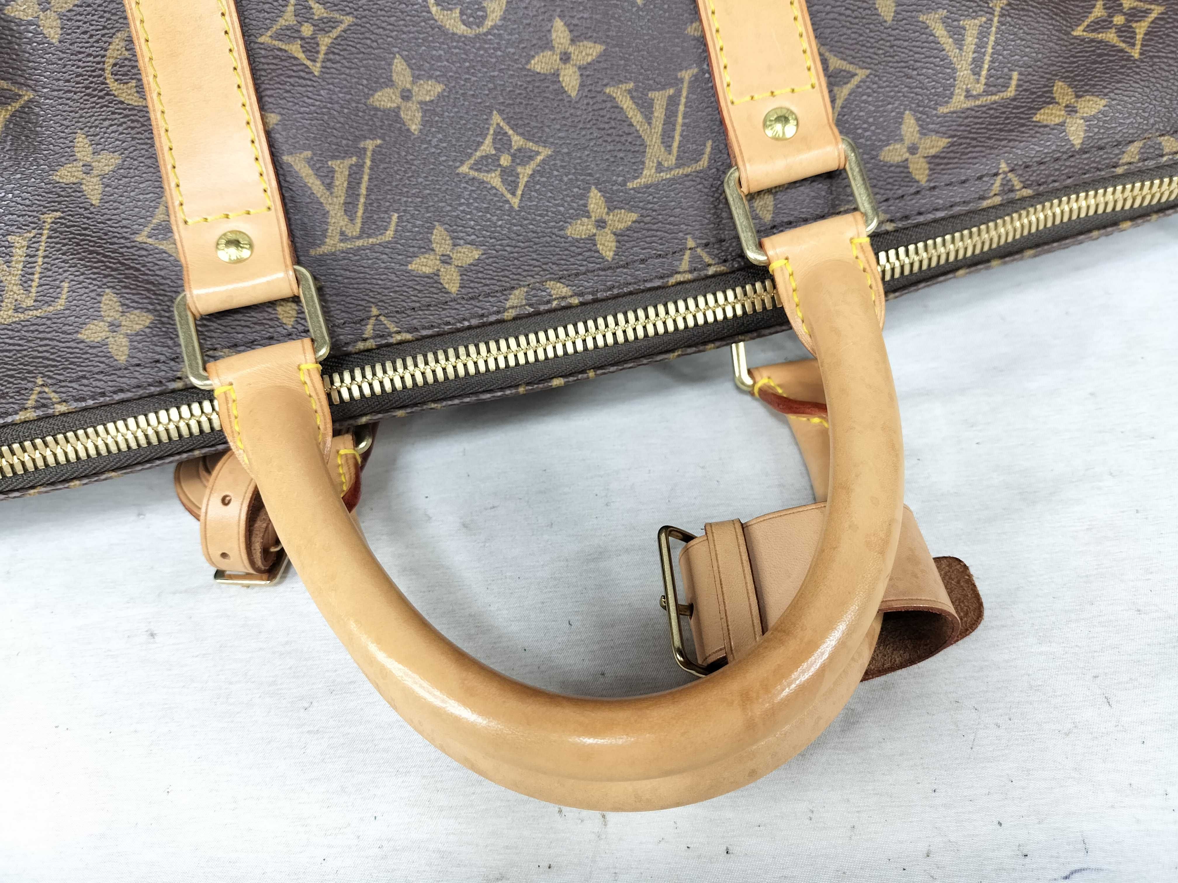 Monogram Keepall 50 M41426 FL0041 Brown Boston Bag — view 3