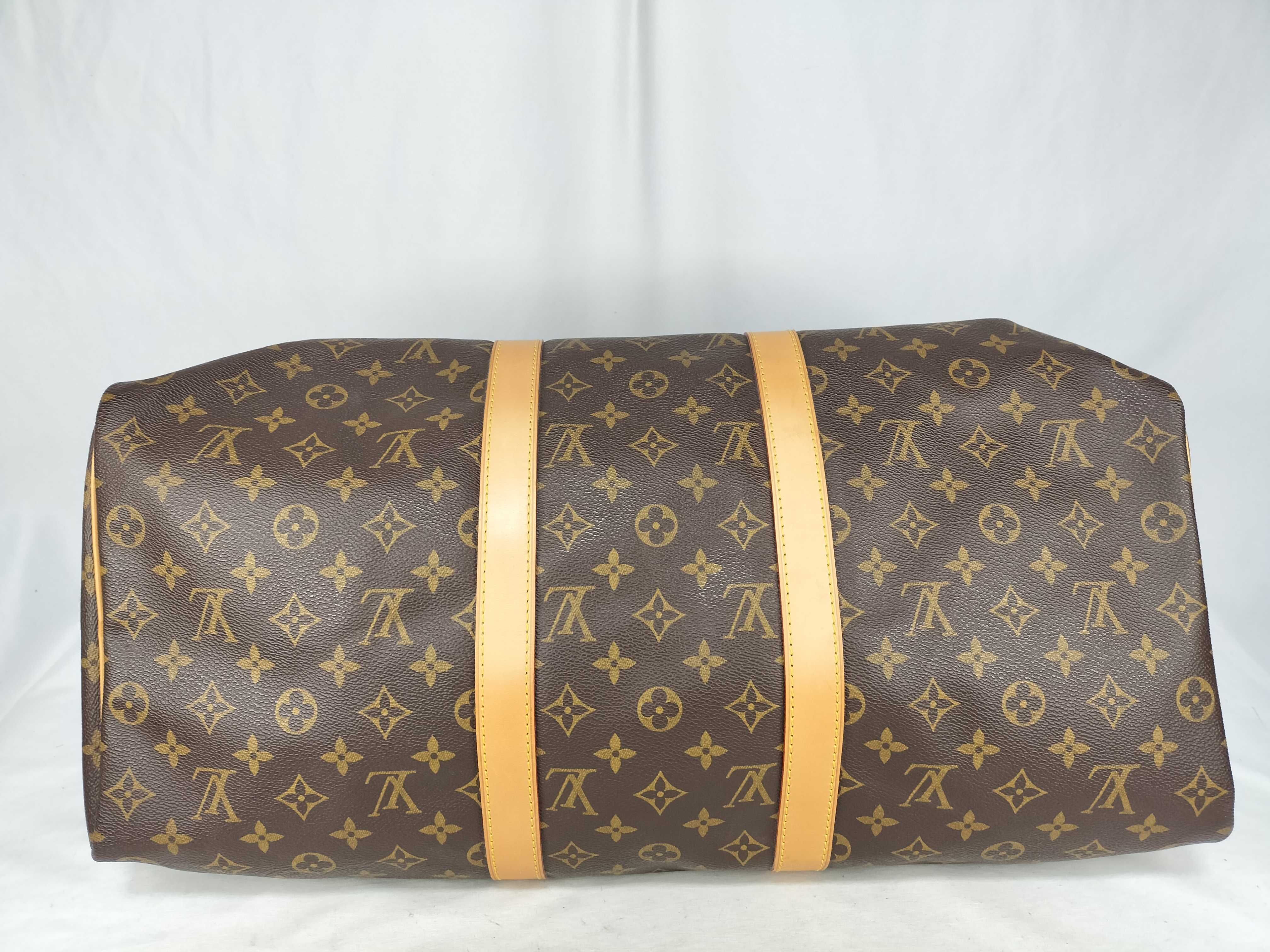 Monogram Keepall 50 M41426 FL0041 Brown Boston Bag — view 8